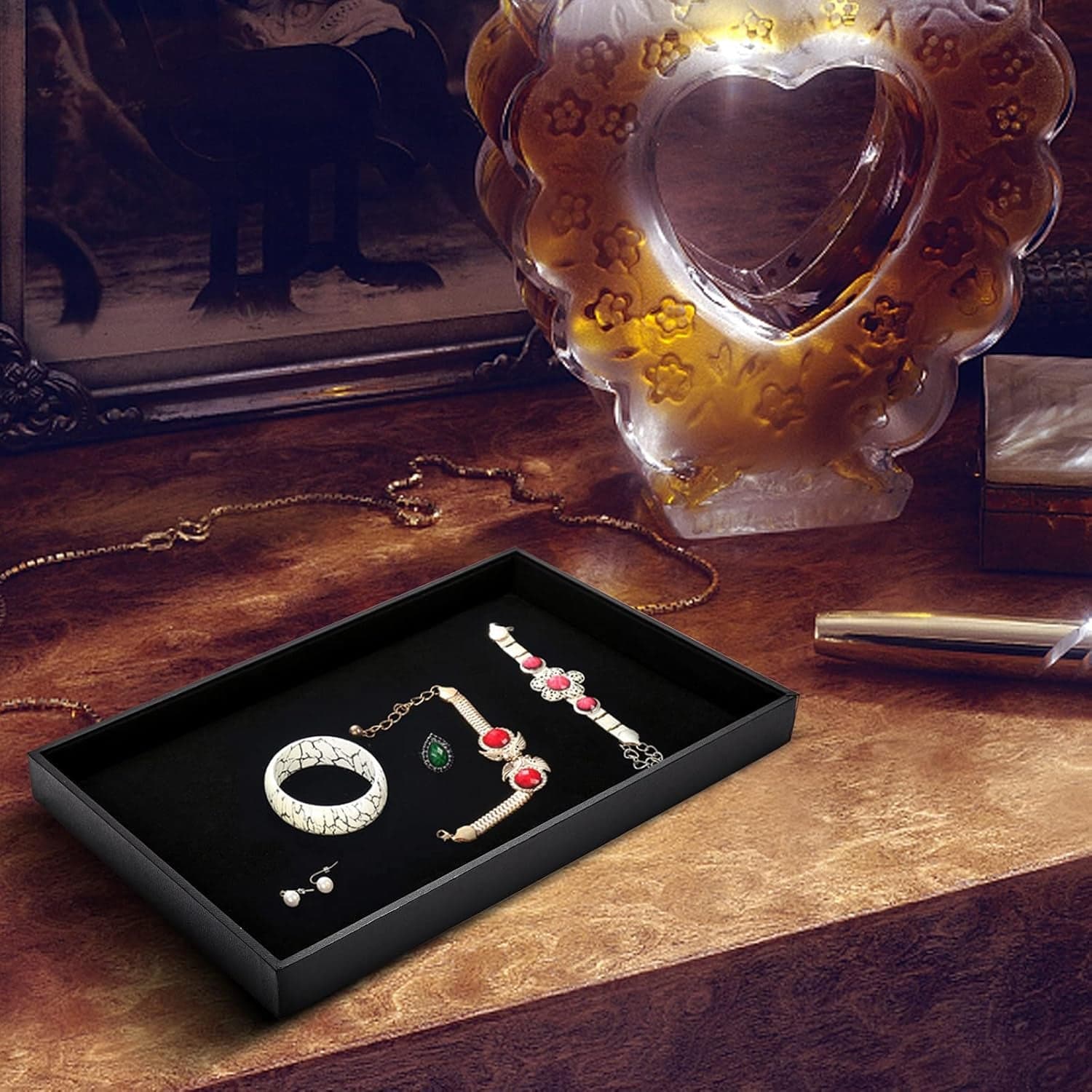 Portable Wide Application Convenient Jewellery Holder Case (1 Pc / 22x15 Cm) thumbnail 8