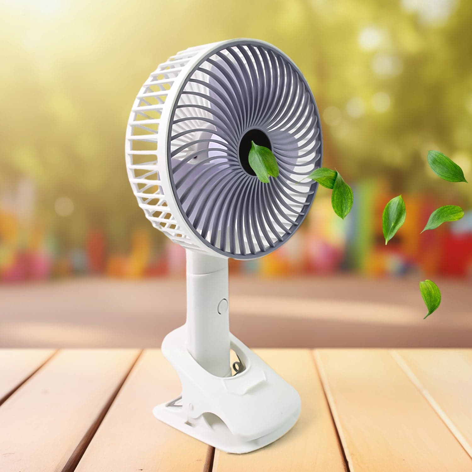 Multifunctional USB Desk Fan Clipped Fan (1 Pc / With Color Box) thumbnail 1