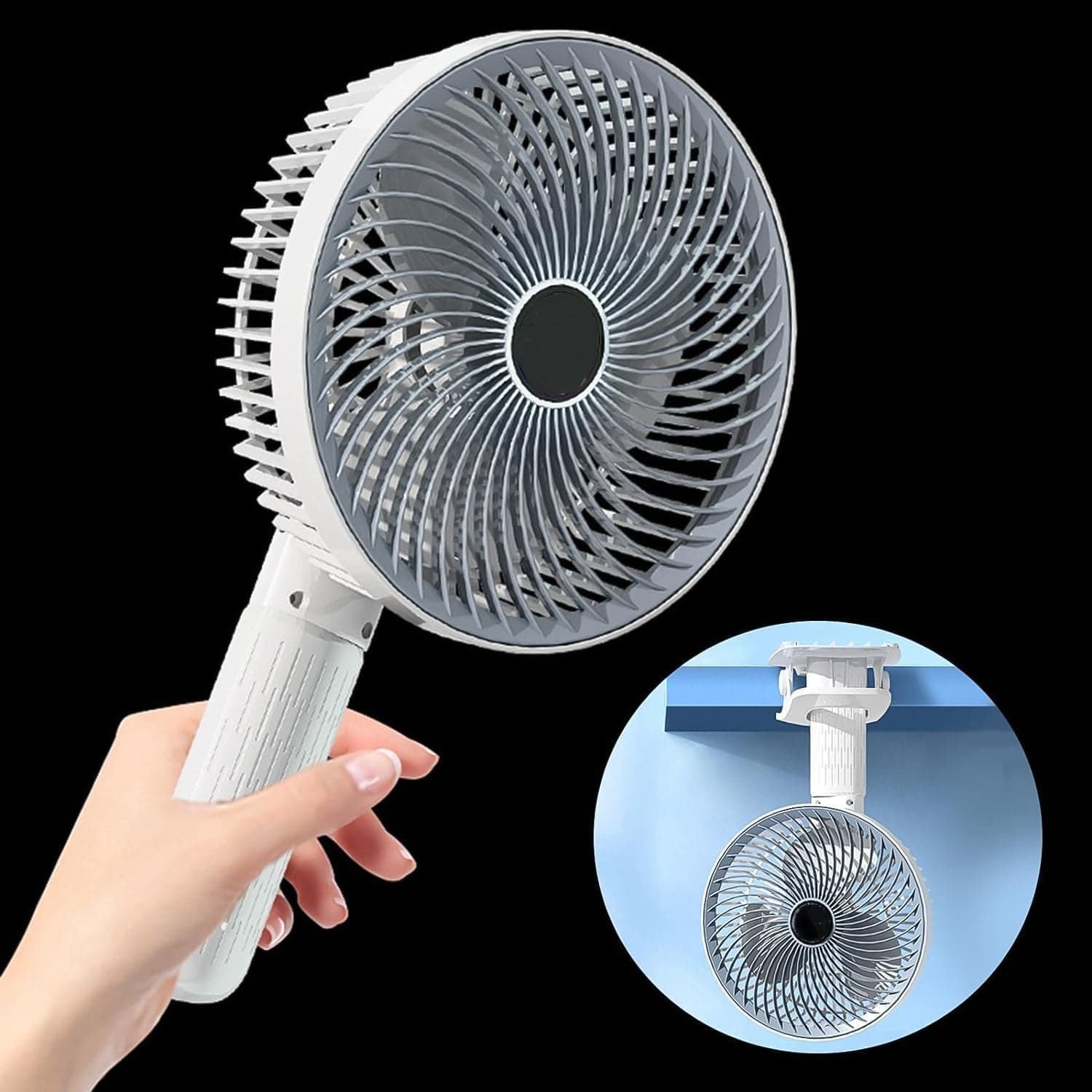 Multifunctional USB Desk Fan Clipped Fan (1 Pc / With Color Box) thumbnail 3