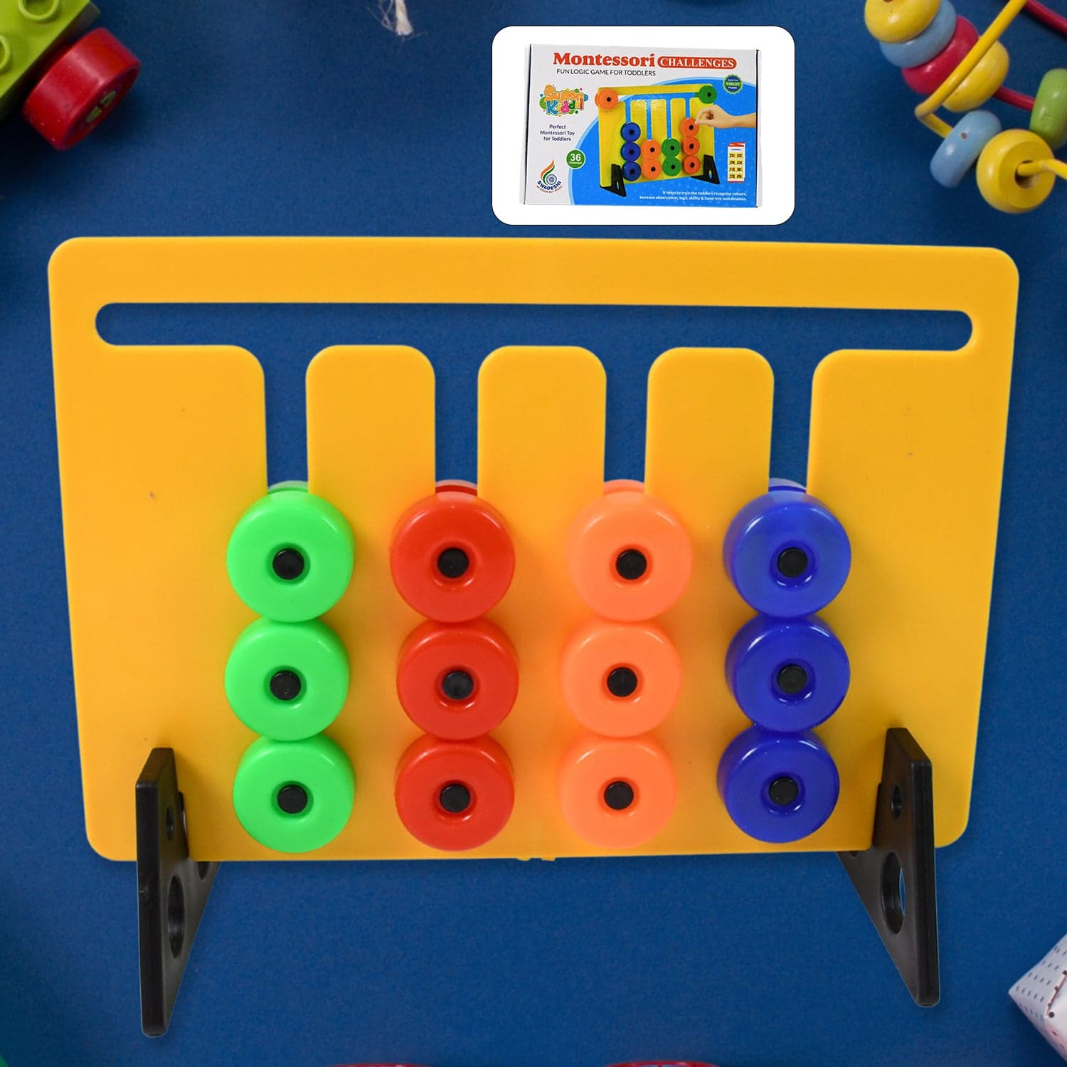 Montessori Slide Puzzles Toys for Kids (36 Challenges / 1 Set) thumbnail 1
