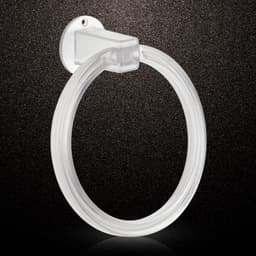 Unbreakable ABS Round Towel Ring Wall Mounted Stand / Holder (1 Pc)