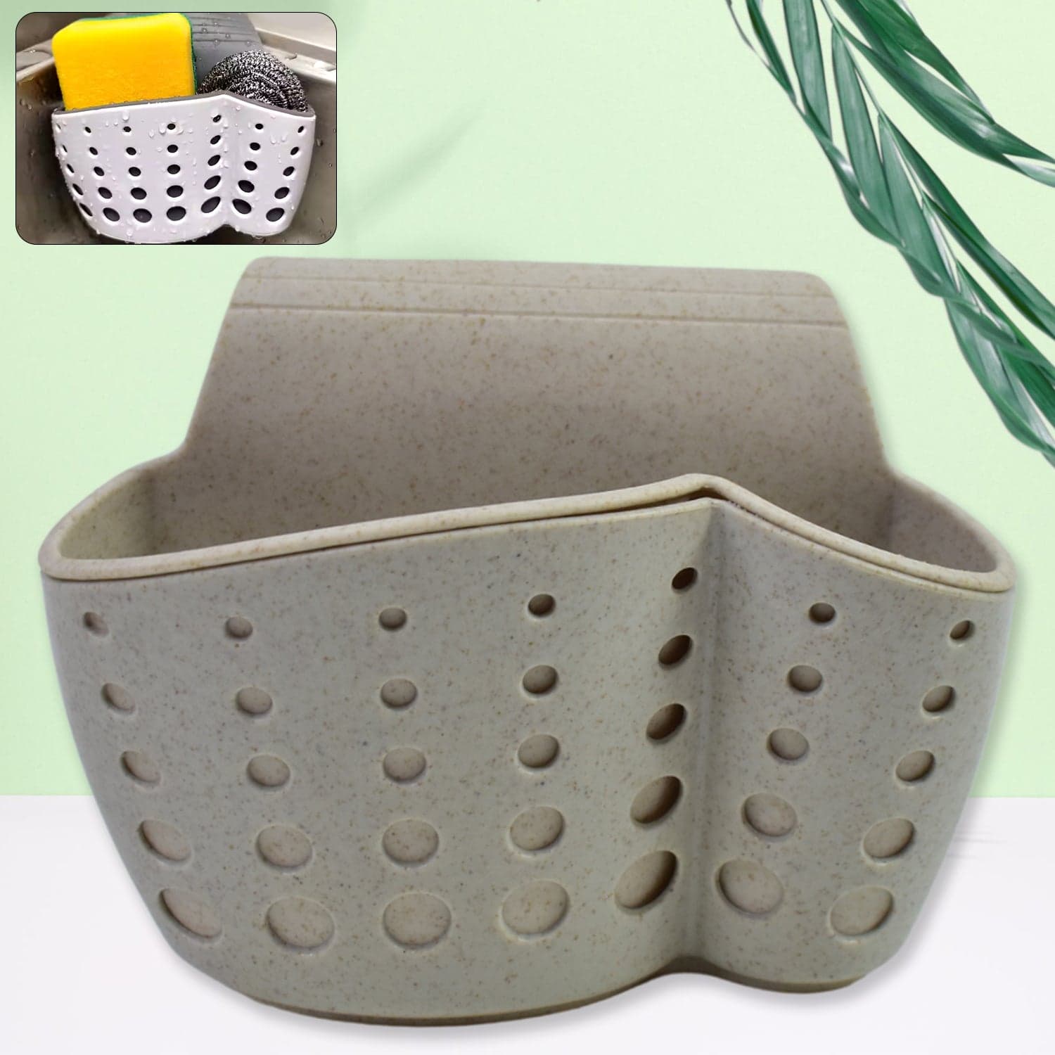Kitchen Hanging Drain Bag Basket Bath Storage Gadget Tools Sink Holder (1 Pc) thumbnail 1