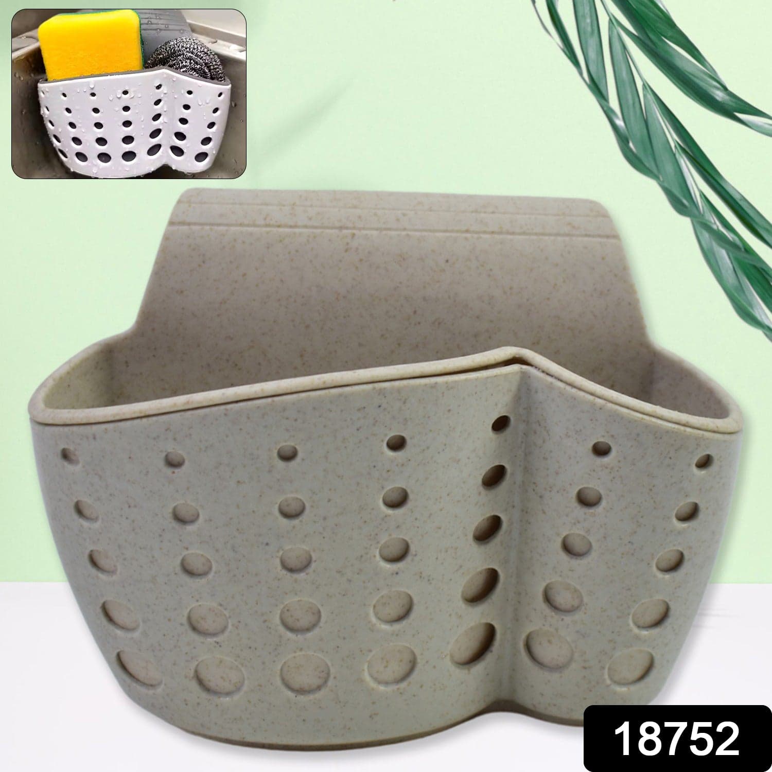 Kitchen Hanging Drain Bag Basket Bath Storage Gadget Tools Sink Holder (1 Pc) thumbnail 2
