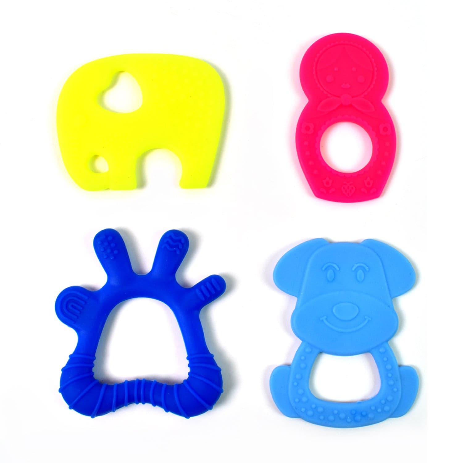 Silicone Baby Teether Pack of 1 (Mix Design & Color) thumbnail 5