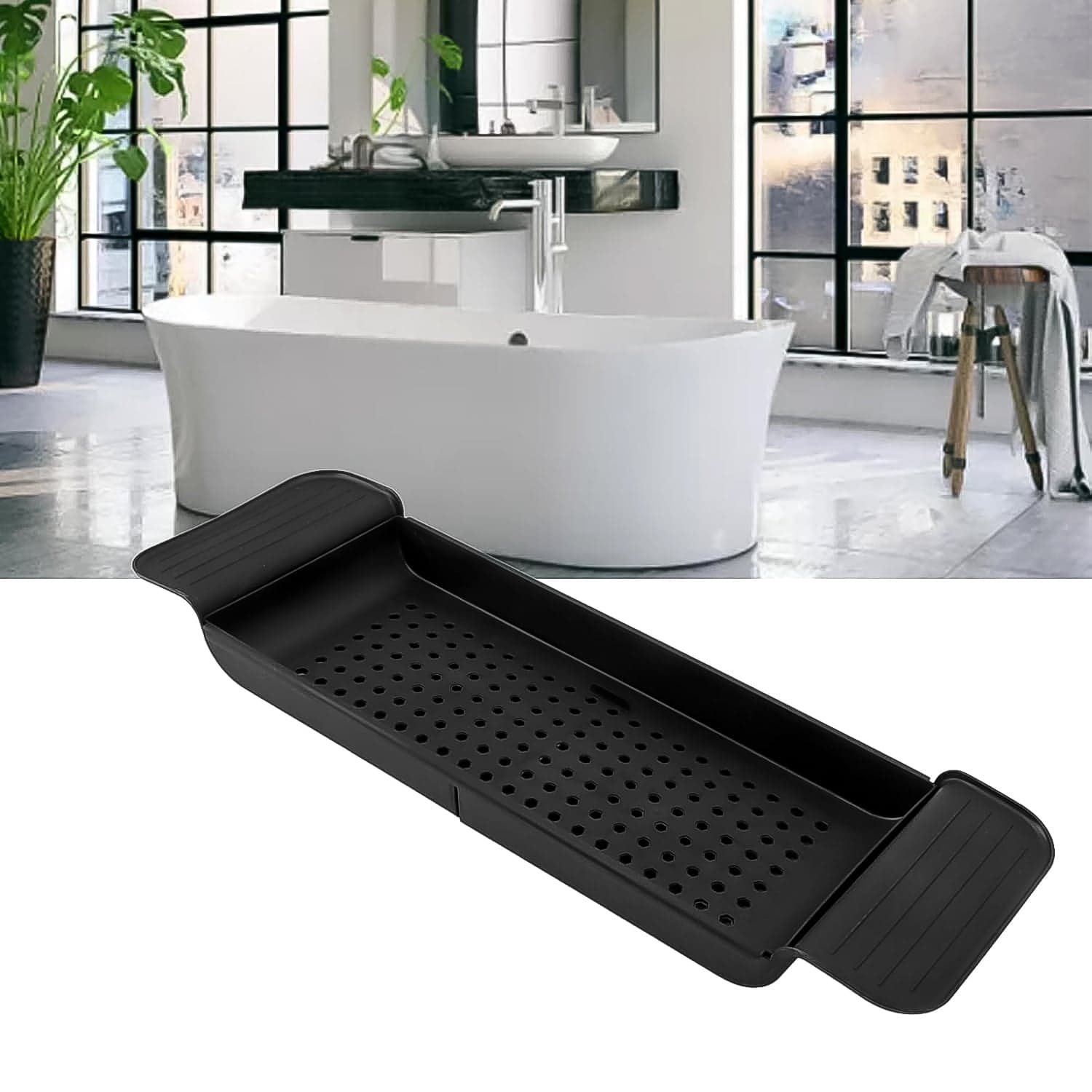 Retractable Bath Caddy, Retractable Bathtub (78 Cm Long Adjust / 1 Pc / With Brown Box) thumbnail 3