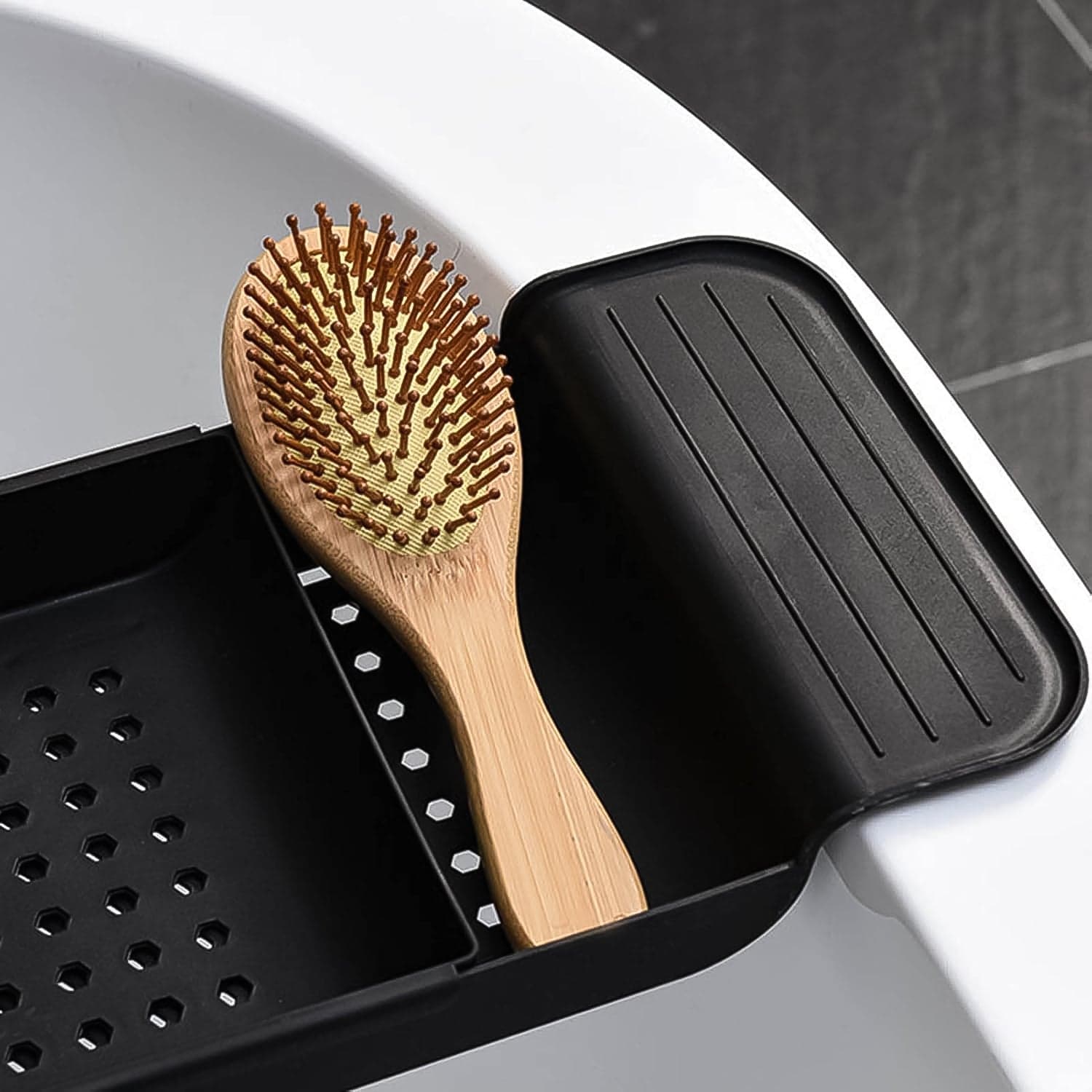 Retractable Bath Caddy, Retractable Bathtub (78 Cm Long Adjust / 1 Pc / With Brown Box) thumbnail 6
