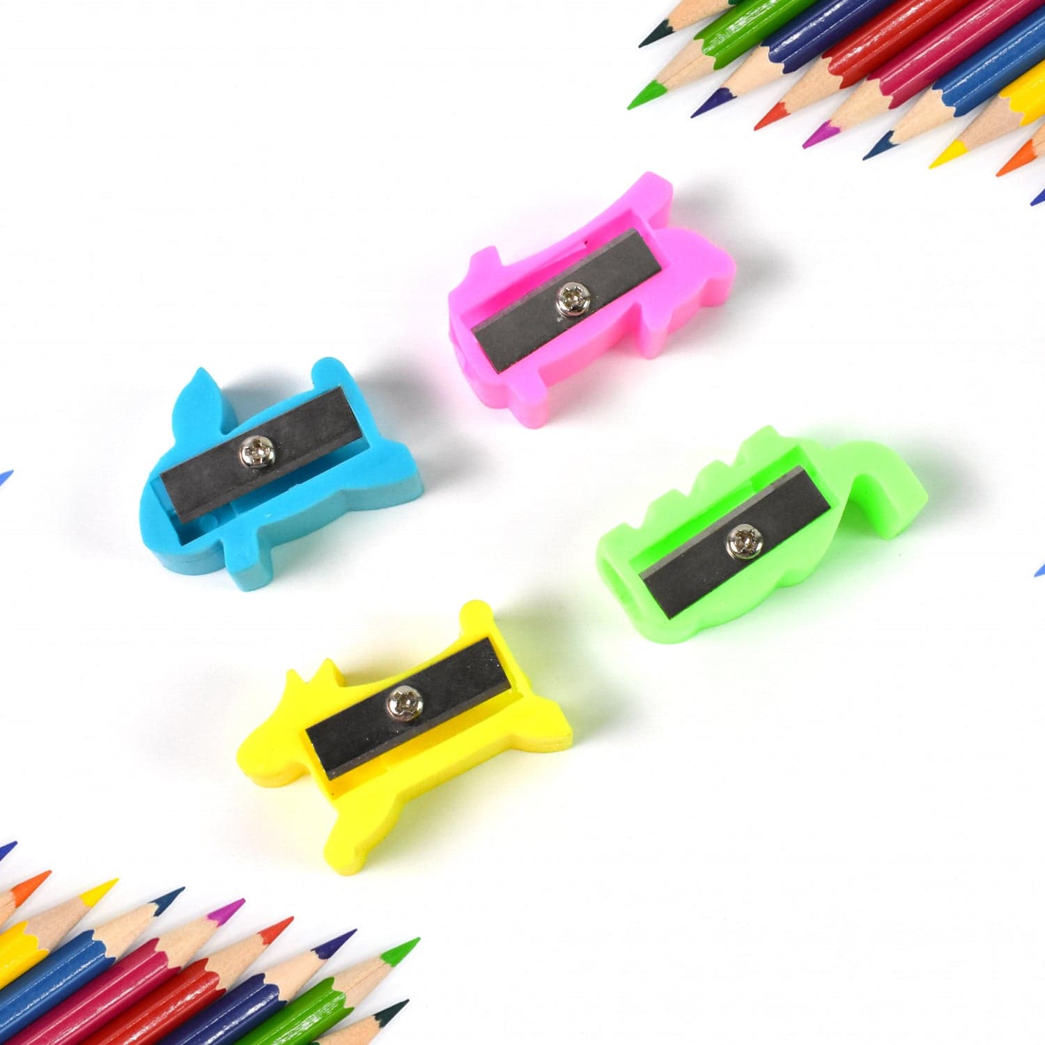 Plastic Small Cute Pencil Sharpener (1 Pc / Mix Design & Color) thumbnail 1