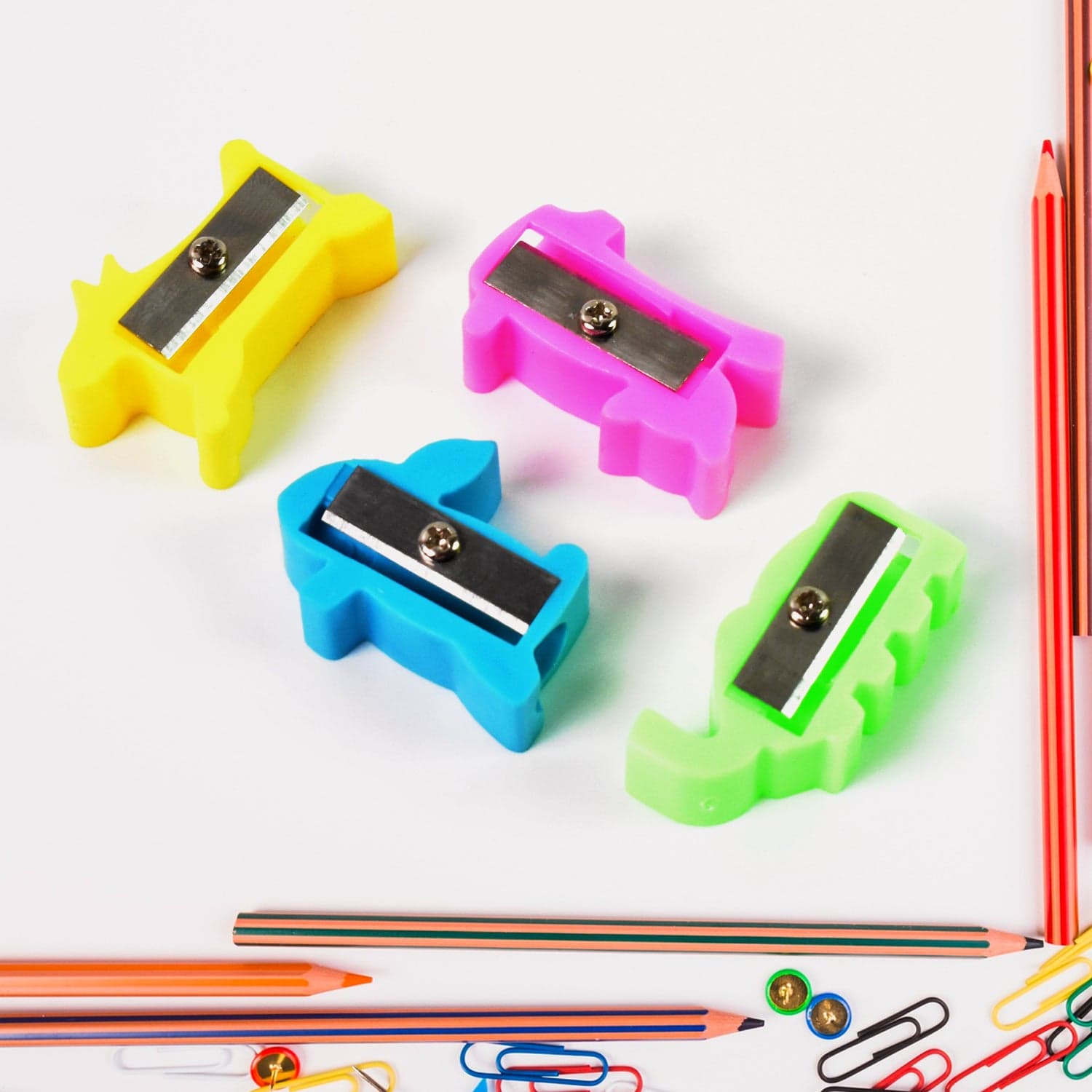 Plastic Small Cute Pencil Sharpener (1 Pc / Mix Design & Color) thumbnail 6