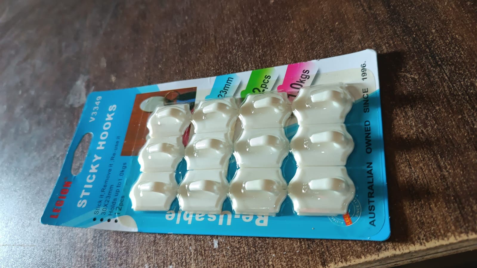 Small Adhesive Hooks for Wall Hanging Adhesive Hooks (12 pcs Set) thumbnail 8