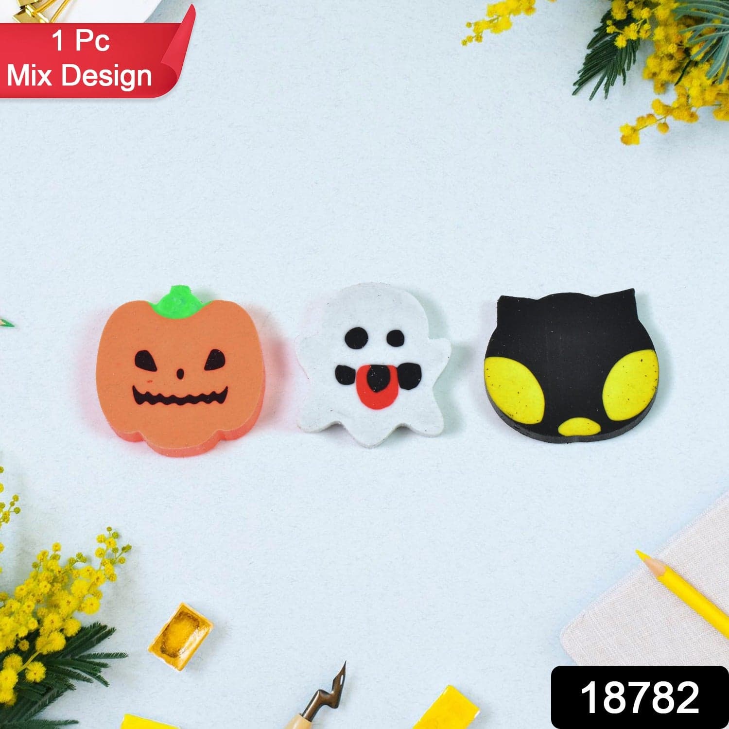 Cartoon Shape Eraser& Rubber (1 Pc / Mix Colour & Design) thumbnail 2