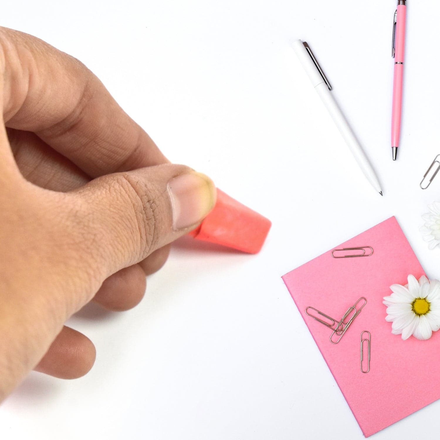 Pencil Top Eraser Rubber Erasers (1 Pc / Mix Colour & Design) thumbnail 4