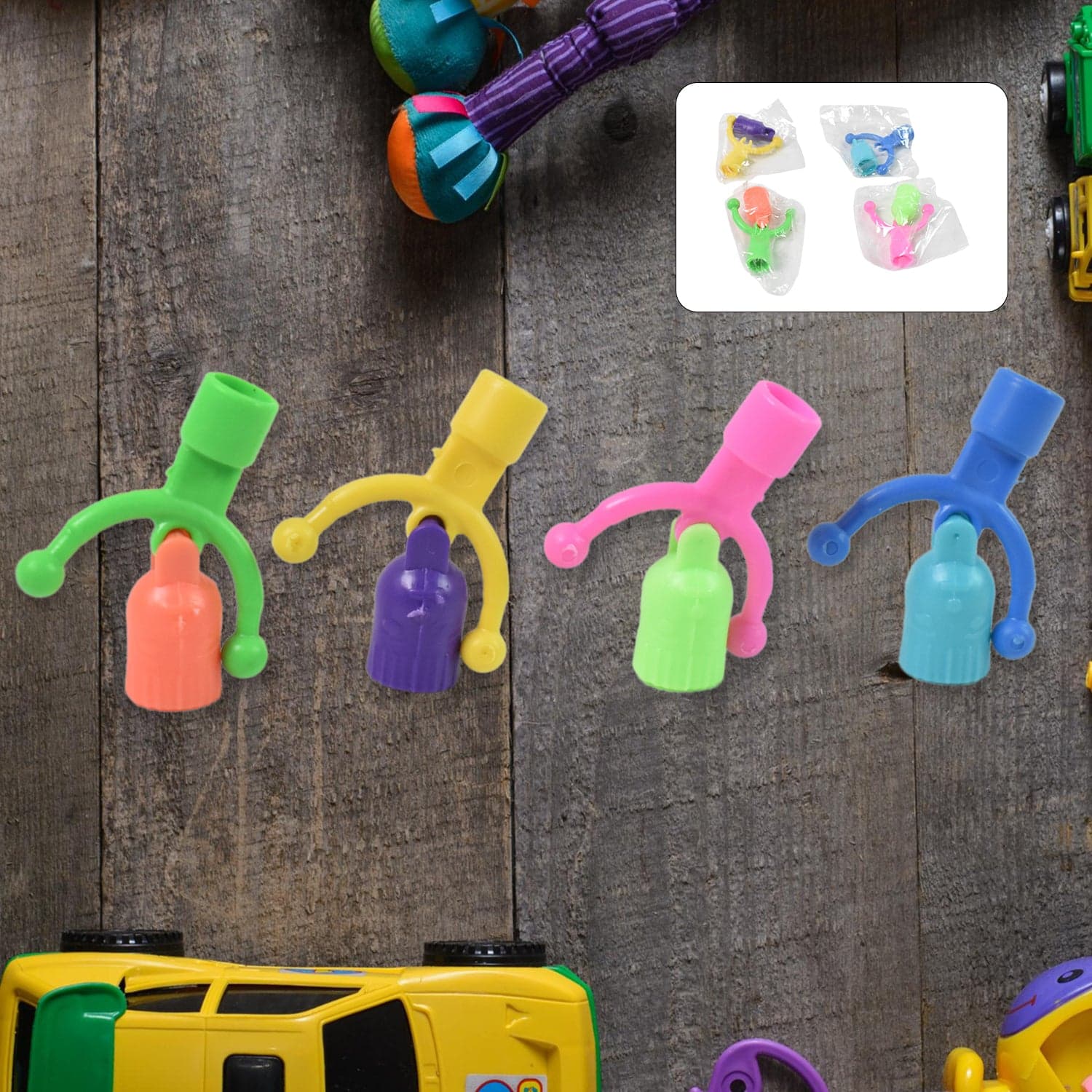 Bell Shape Pencil Top Promotional toys (1 Pc / Mix Colour & Design) thumbnail 1