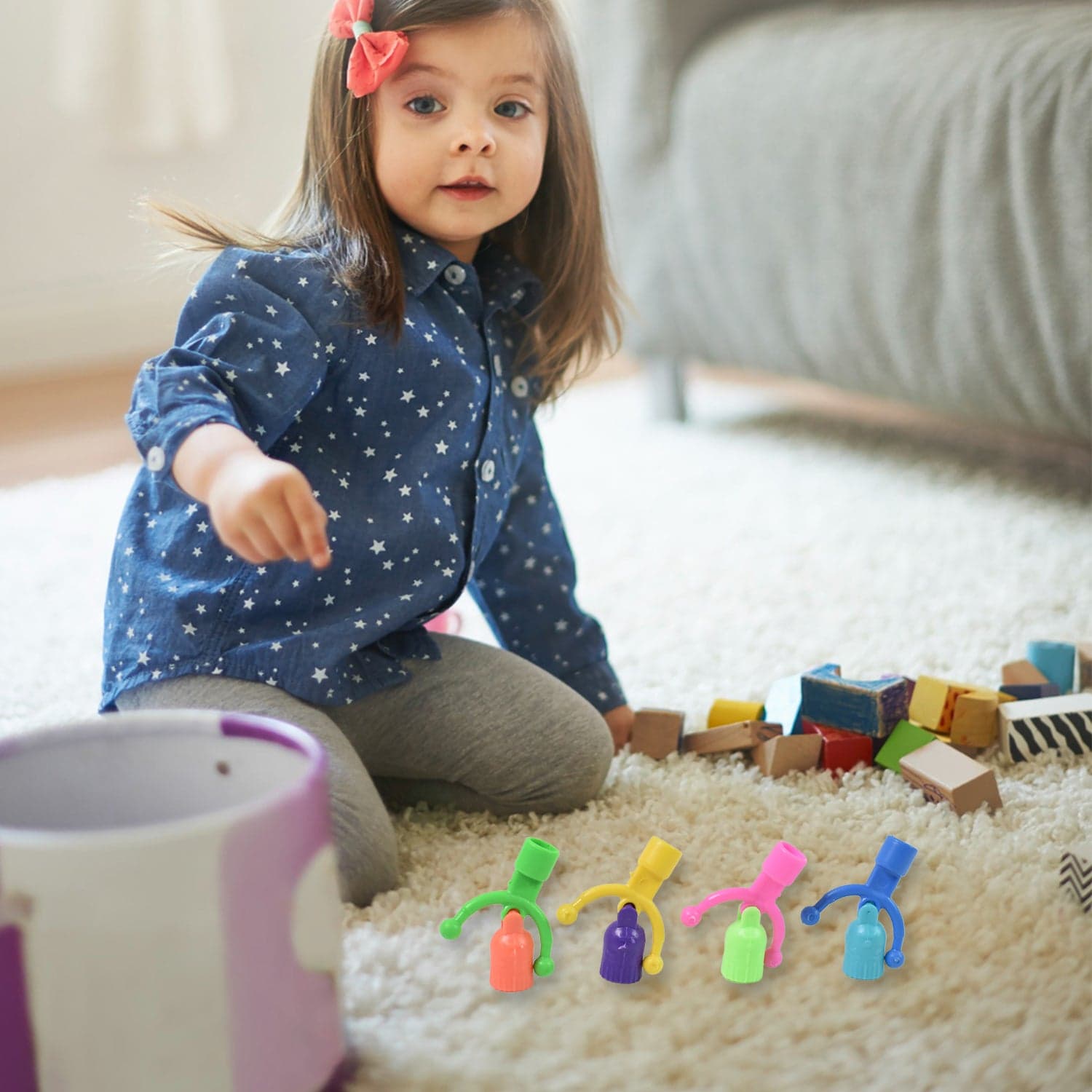 Bell Shape Pencil Top Promotional toys (1 Pc / Mix Colour & Design) thumbnail 4