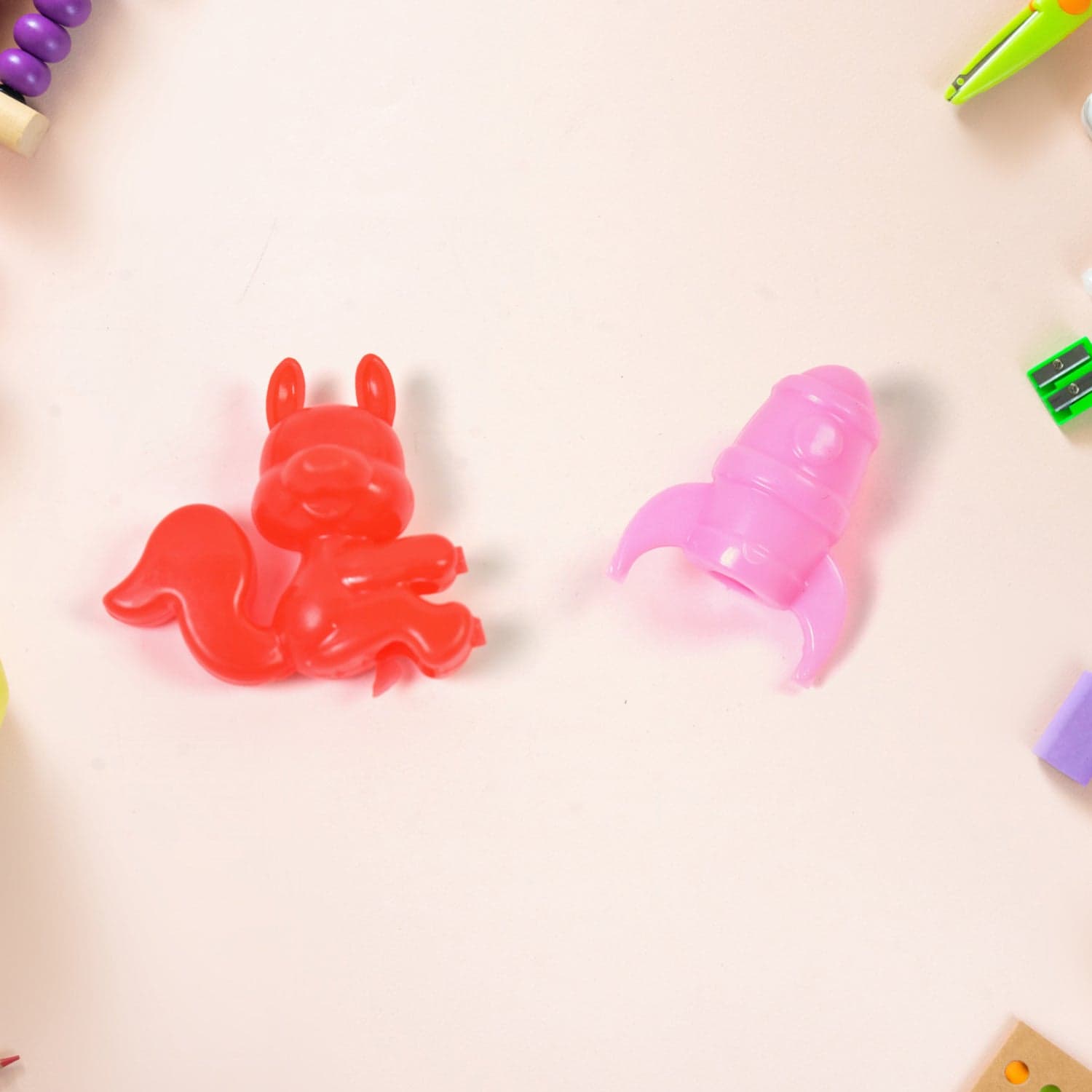 Mix Character, Monkey, Fish, Cat Pencil Top Promotional toys (1 Pc / Mix Colour & Design) thumbnail 3