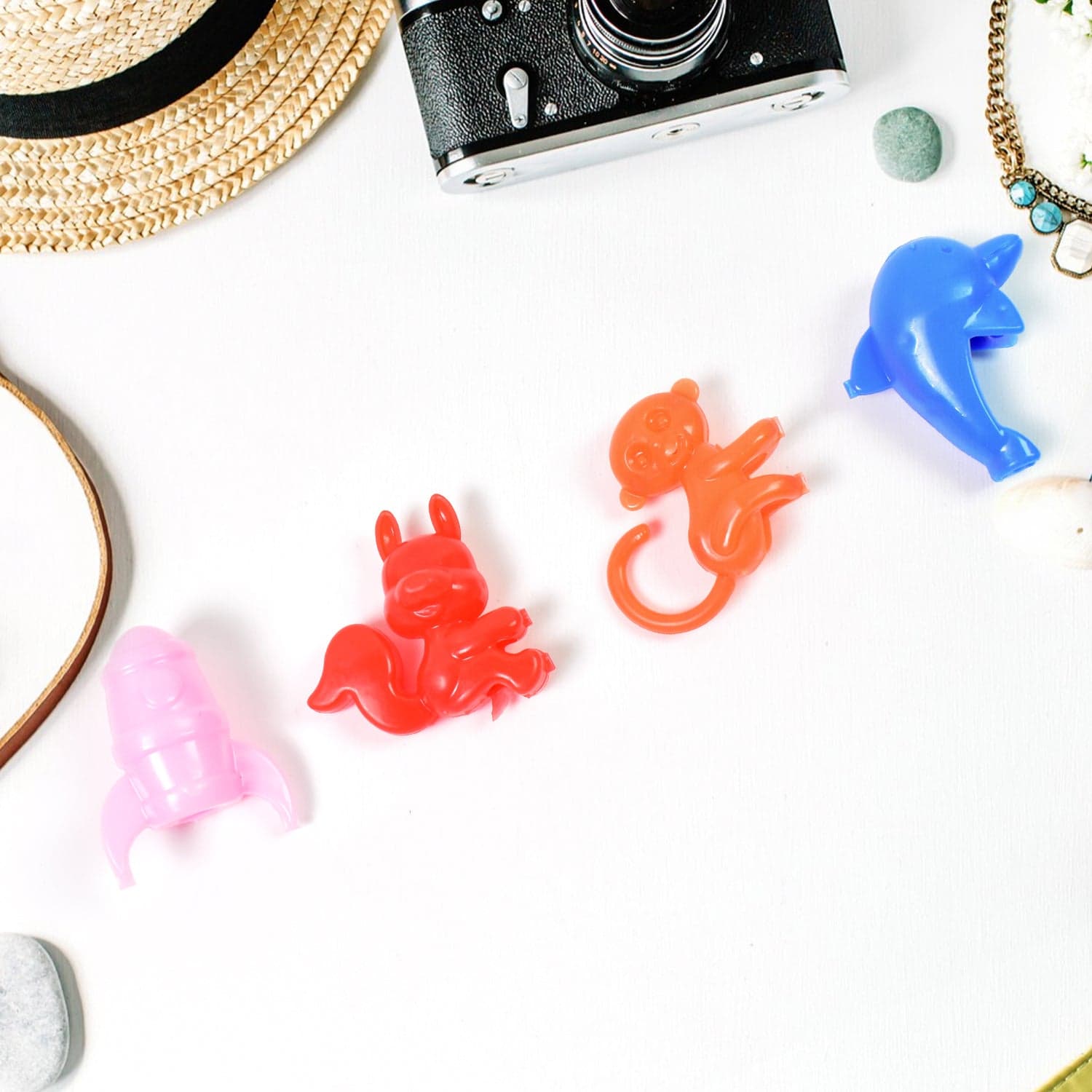 Mix Character, Monkey, Fish, Cat Pencil Top Promotional toys (1 Pc / Mix Colour & Design) thumbnail 7