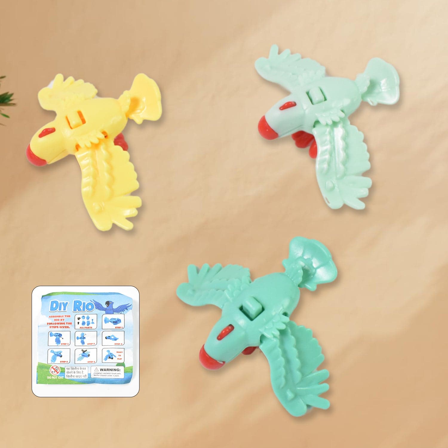 Small Diy Rio Birds Toy Promotional Toys, Child Age Group: 3-6 Yrs (1 Pc / Mix Color & Design) thumbnail 1