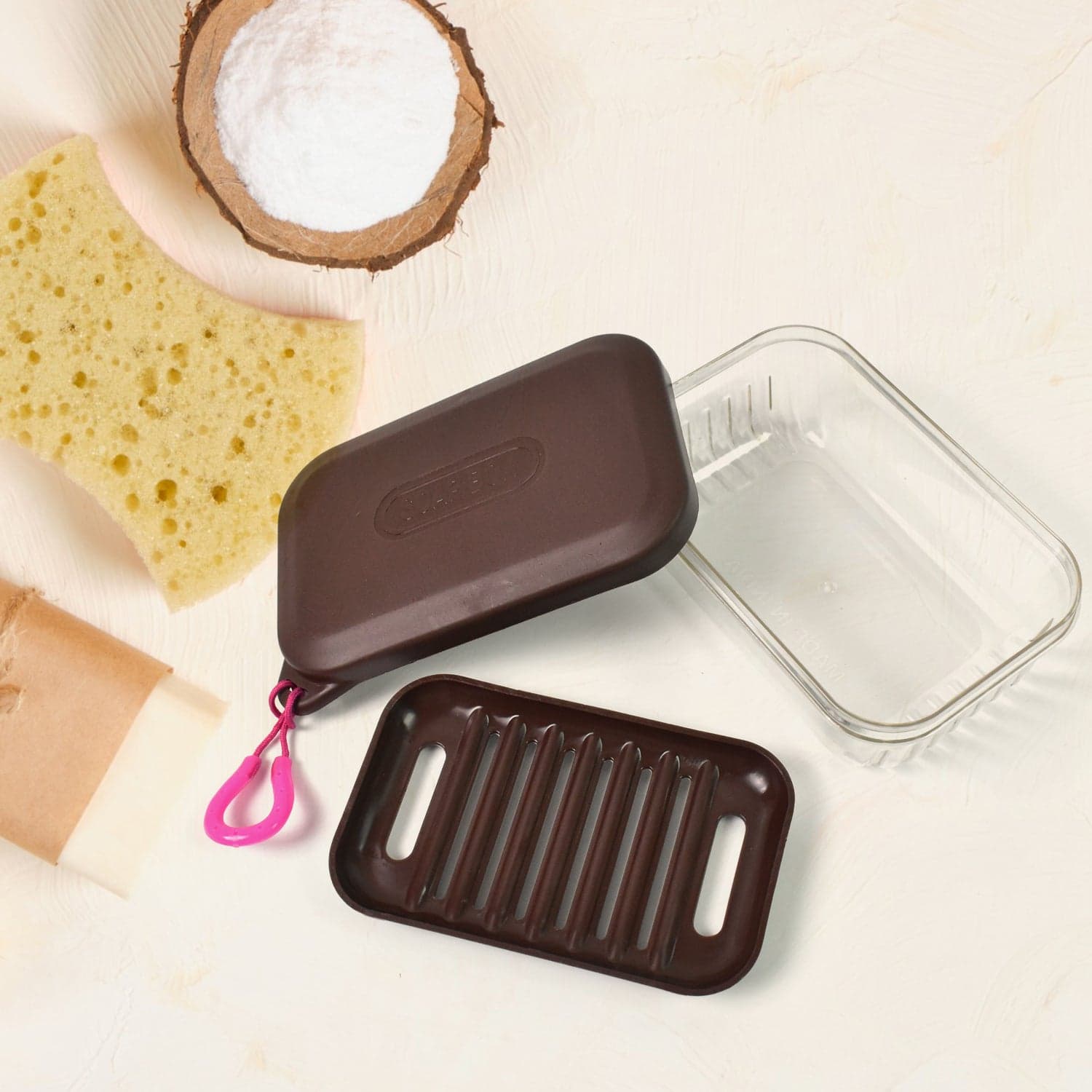 Bathroom & Travel Plastic Soap Box with Lid ,Sabudani (1 Pc) thumbnail 4