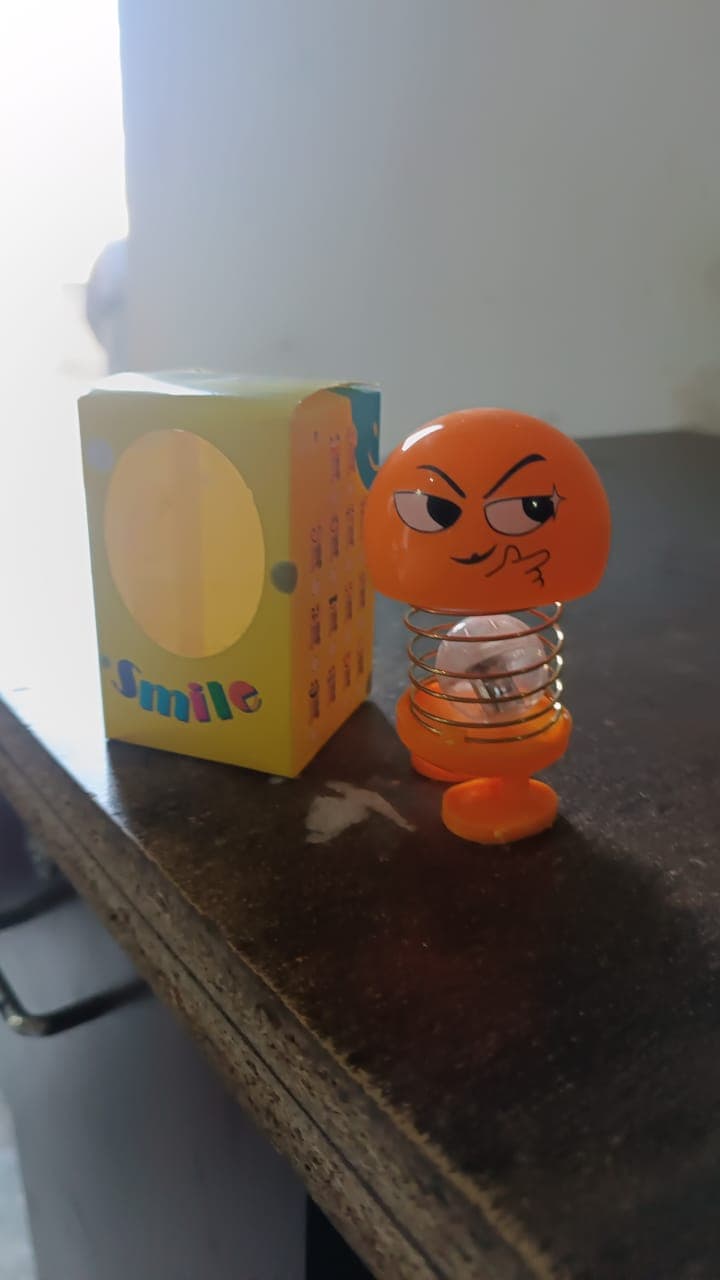 Cartoon Face, Spring Doll Dance Toy (1 Pc / With Color Box) thumbnail 7