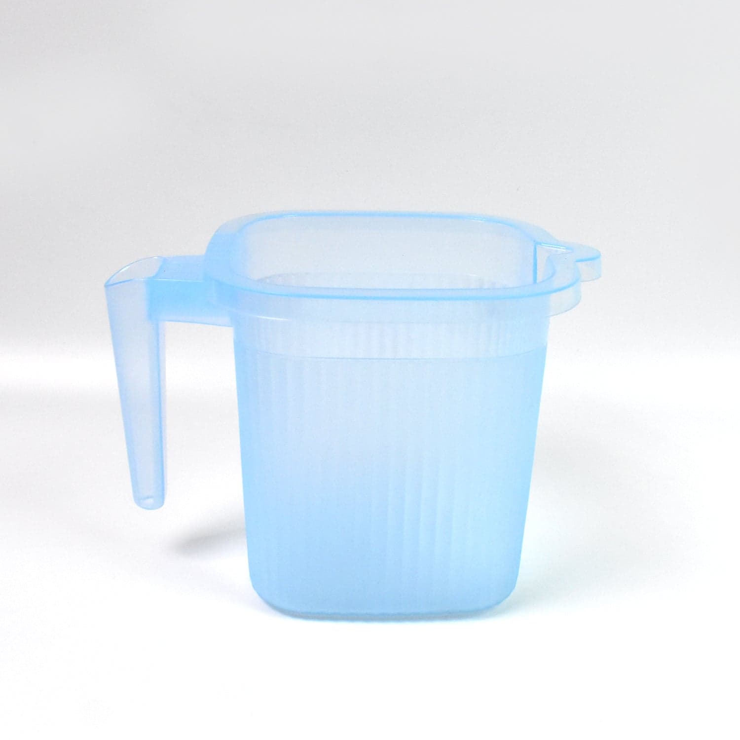 Plastic Square Transparent Bath Water Mug (1 Pc / 1000 ML / Mix Color) thumbnail 5
