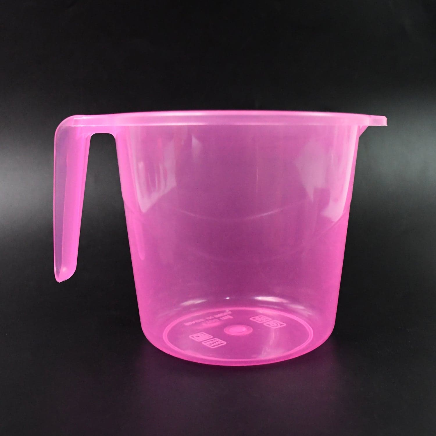 Plastic Round Transparent Bath Water Mug (1 Pc / 1200 ML / Mix Color) thumbnail 6