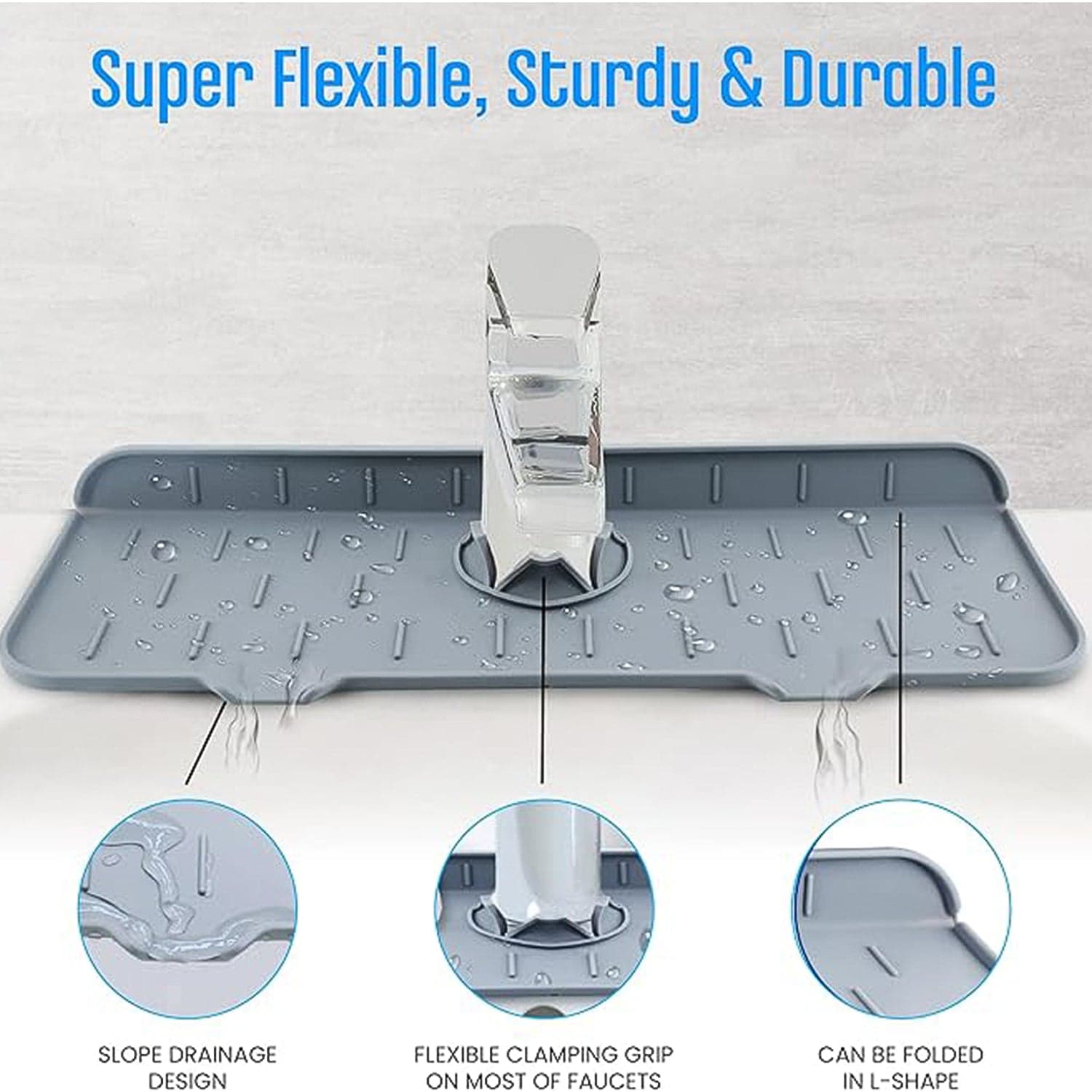 Silicone Sink Faucet Pad / Mat (1 Pc / 33x12 Cm) thumbnail 7