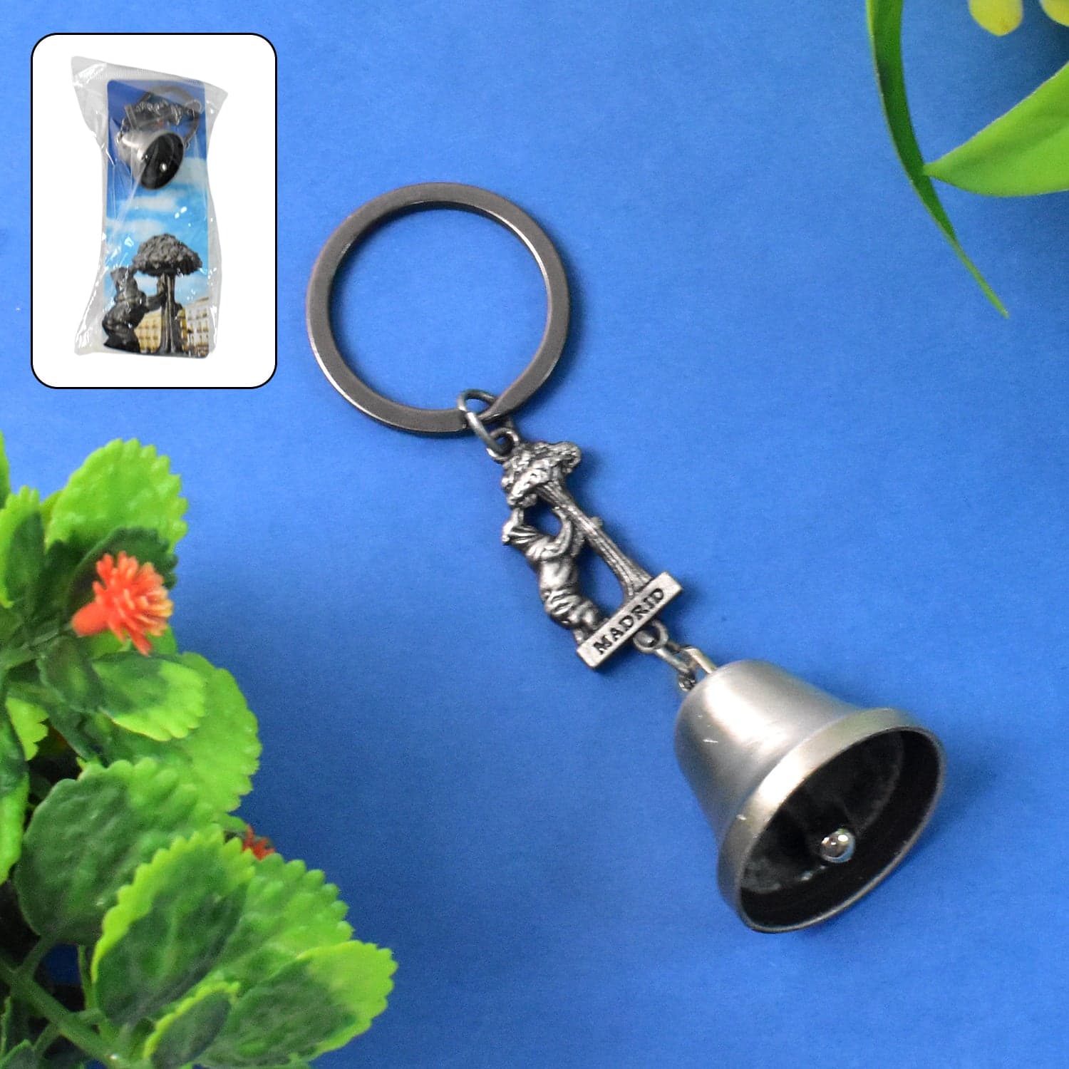 Metal Small Temple Bell Keychain, Motorcycle Bell Keychain (1 Pc / Mix Color) thumbnail 1