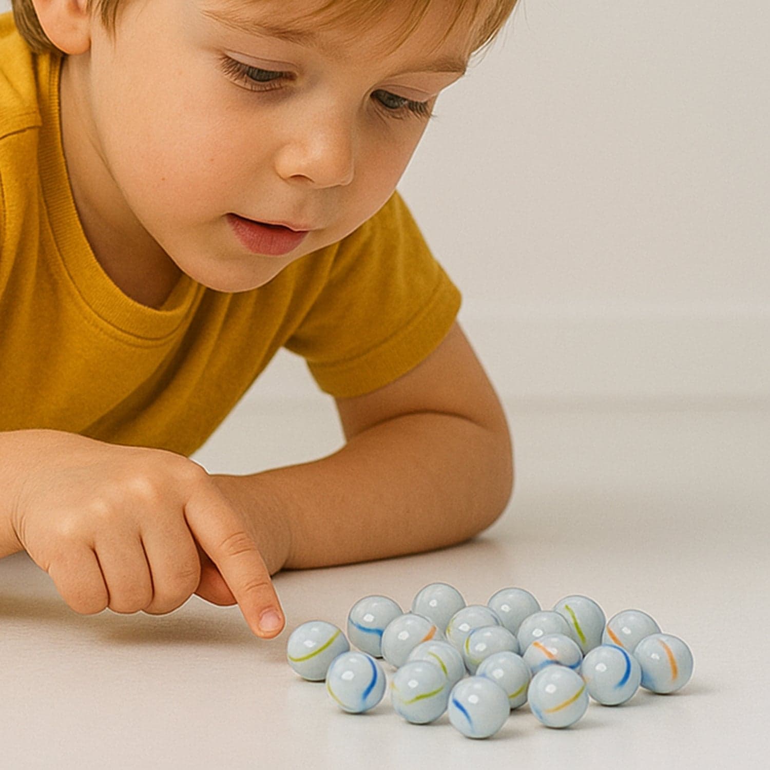 Classic Glass Marbles Pack Of Approx 30 Pc thumbnail 3