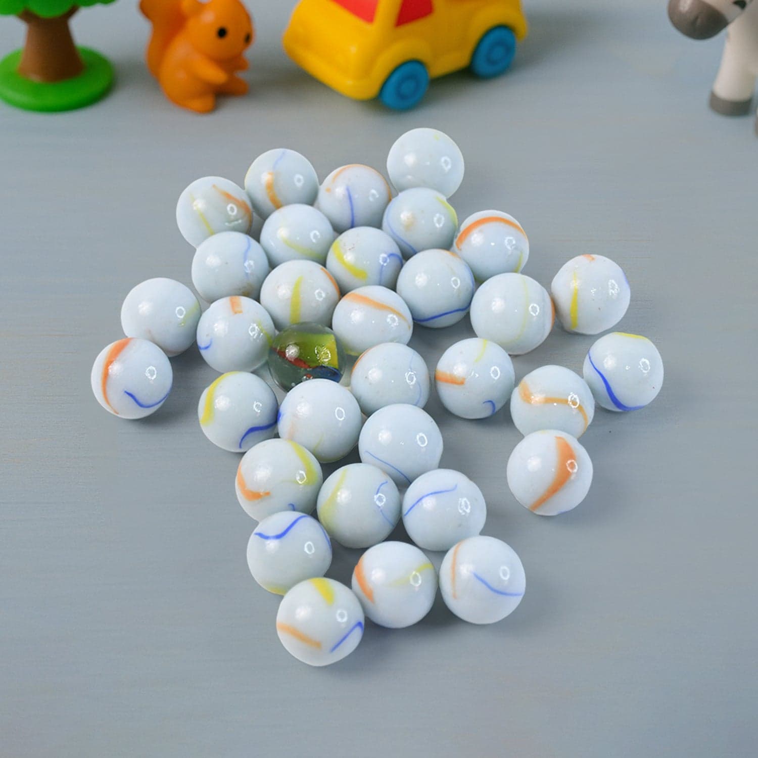 Classic Glass Marbles Pack Of Approx 30 Pc thumbnail 6