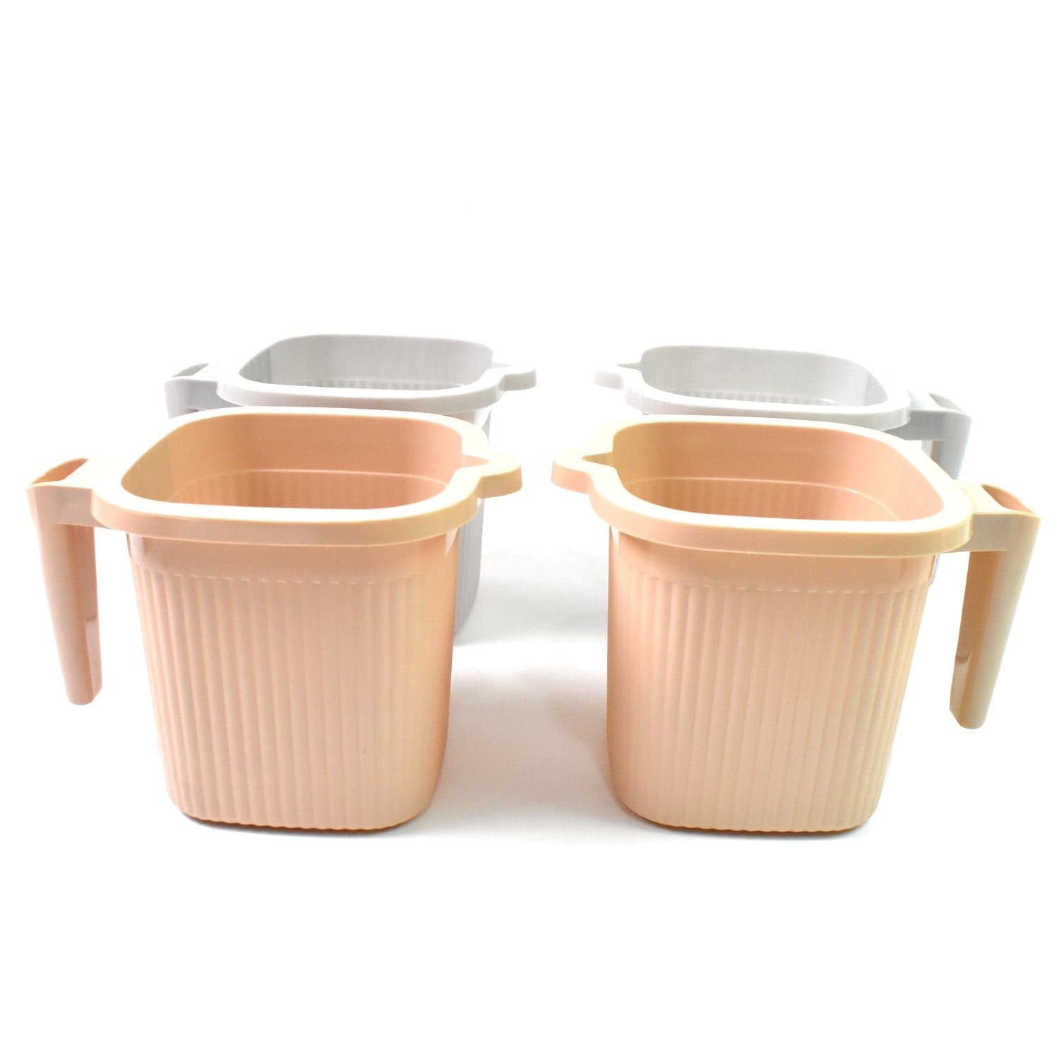Plastic Square Bath Water Mug (4 Pc / 1000 ML / Mix Color) thumbnail 5