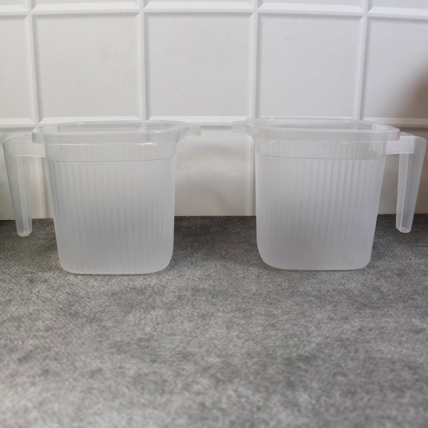 Plastic Transparent Bathroom Water Mug (4 pc / Mix colour / 1000 ML) thumbnail 7