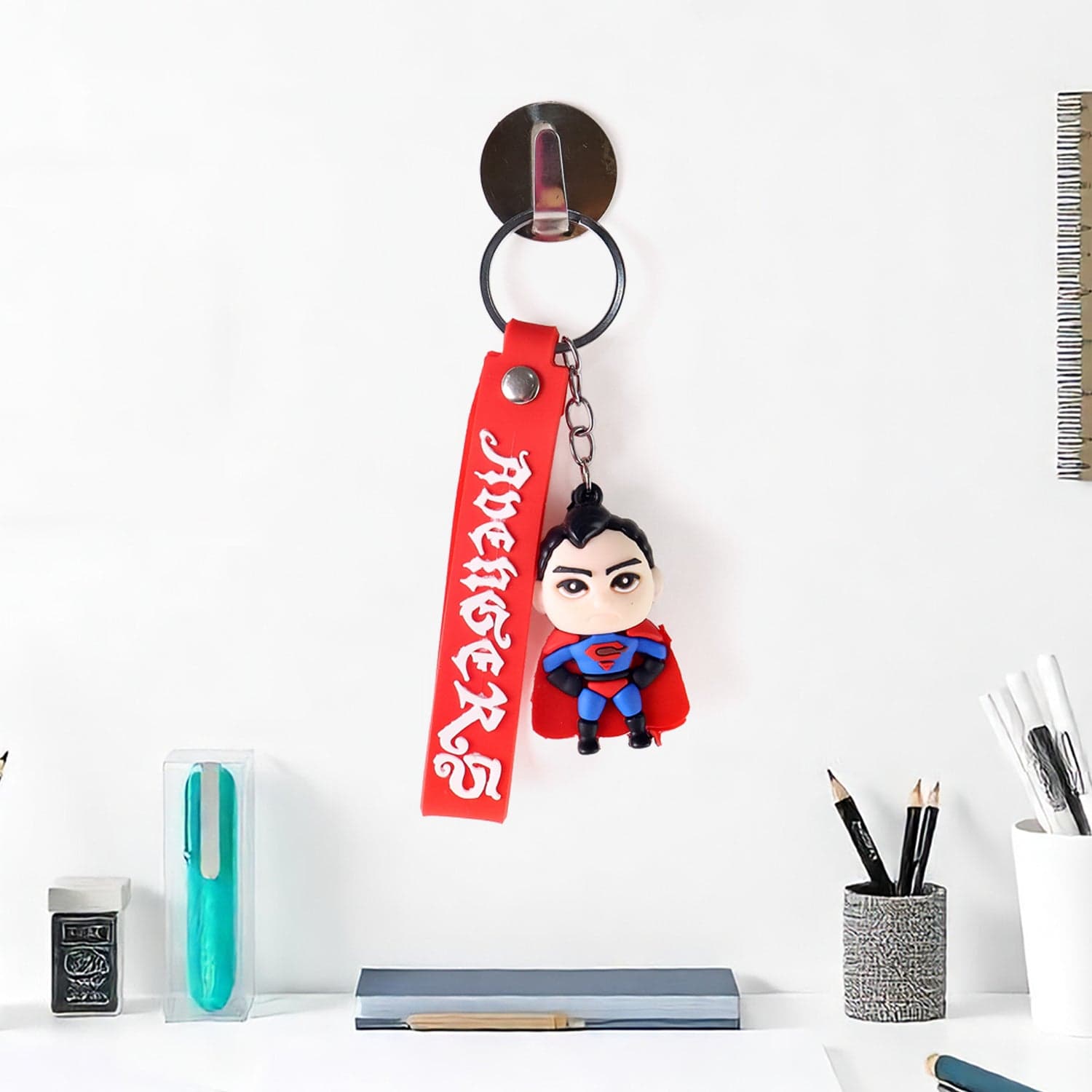Cute Cartoon Silicone 3D Key Chain with Metal Hook & Strap (Pack of 1) thumbnail 4