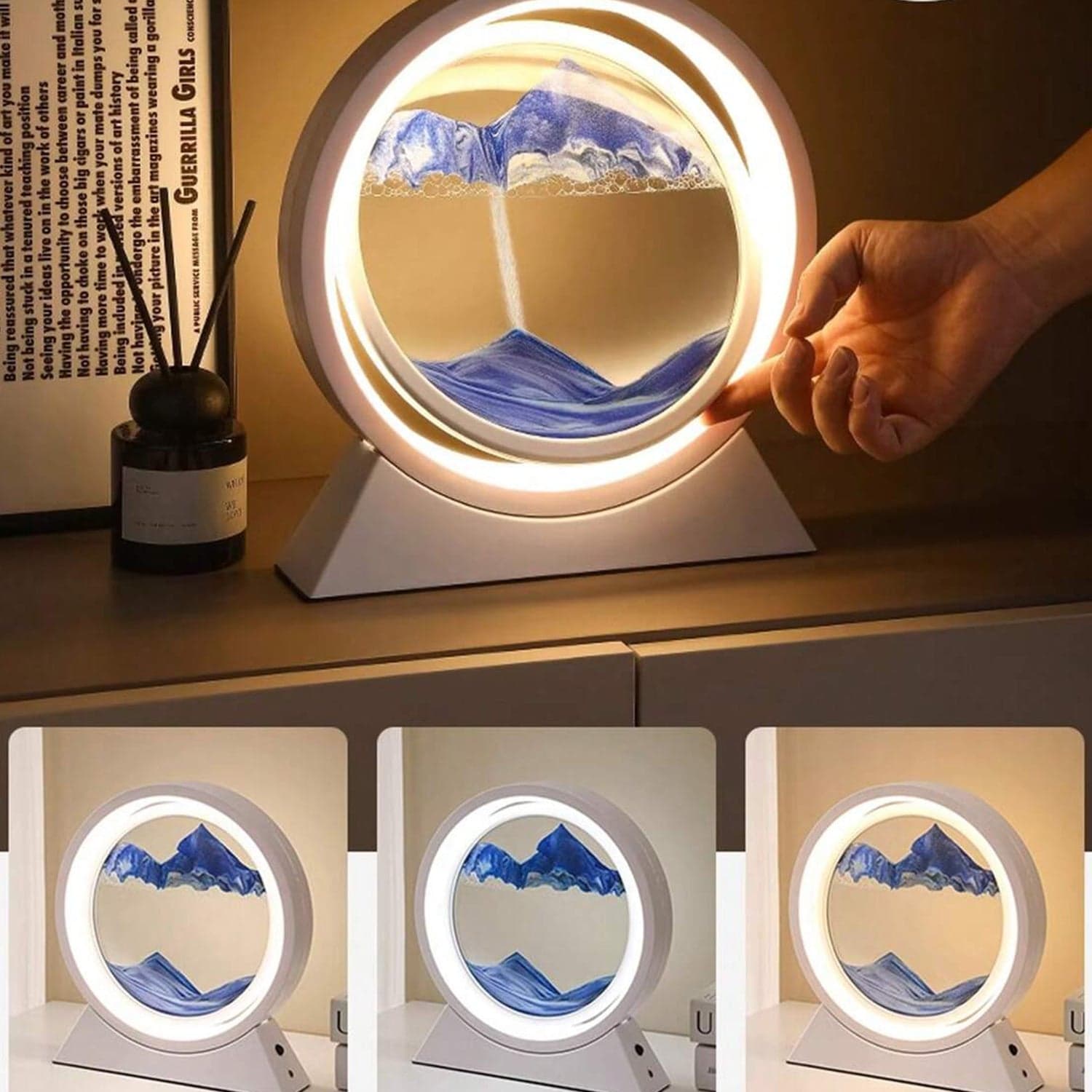 3D Liquid motion Display With LED Light (1 Pc) thumbnail 6