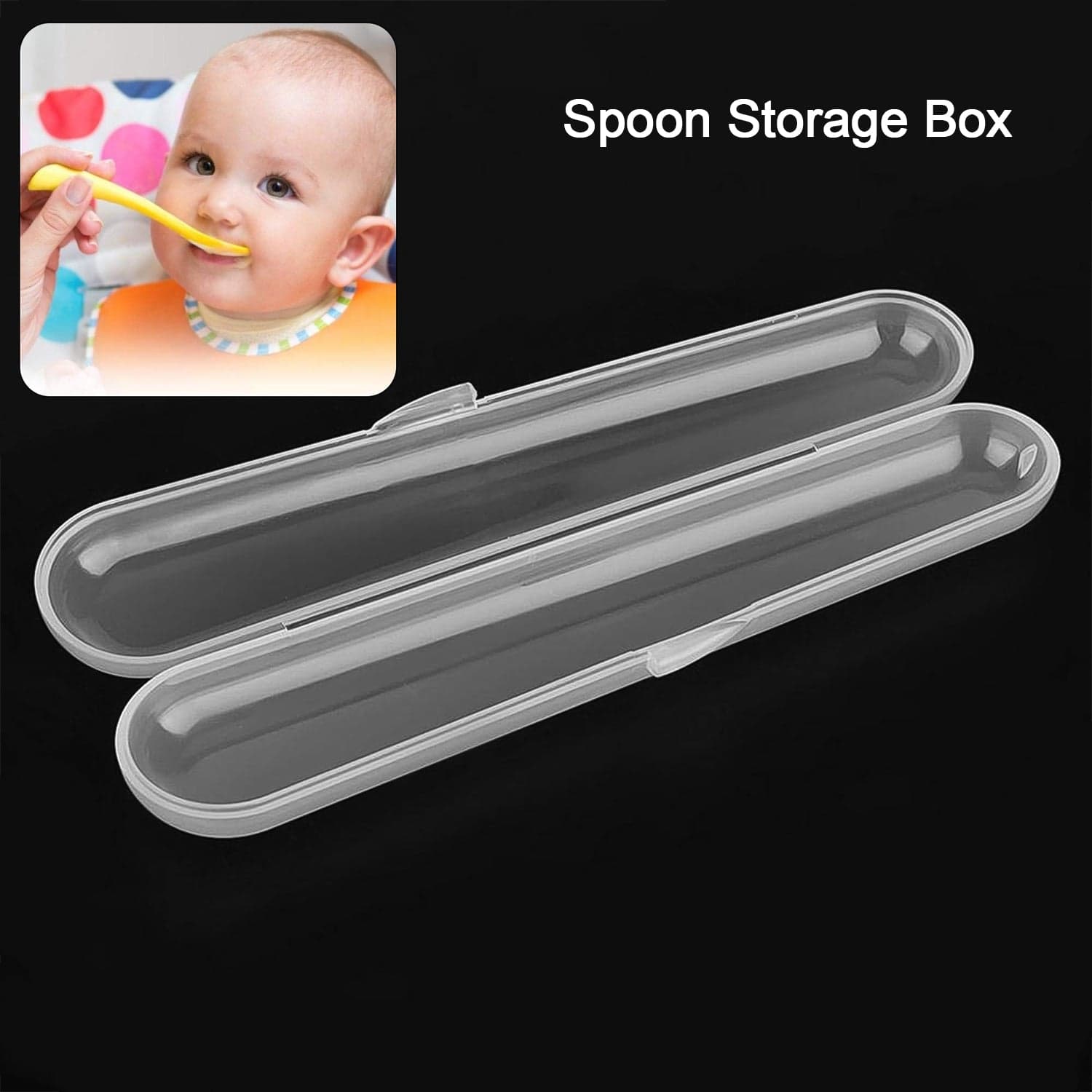 Food Grade Plastic Spoon Storage Box (1 Pc) thumbnail 1