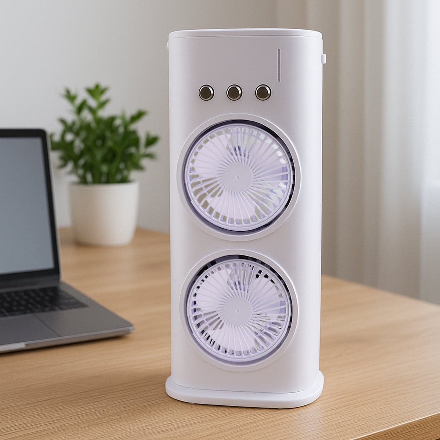 Portable Tower Mist Spray Cooling Fan, Air Cooling Fan (1 Pc) thumbnail 3
