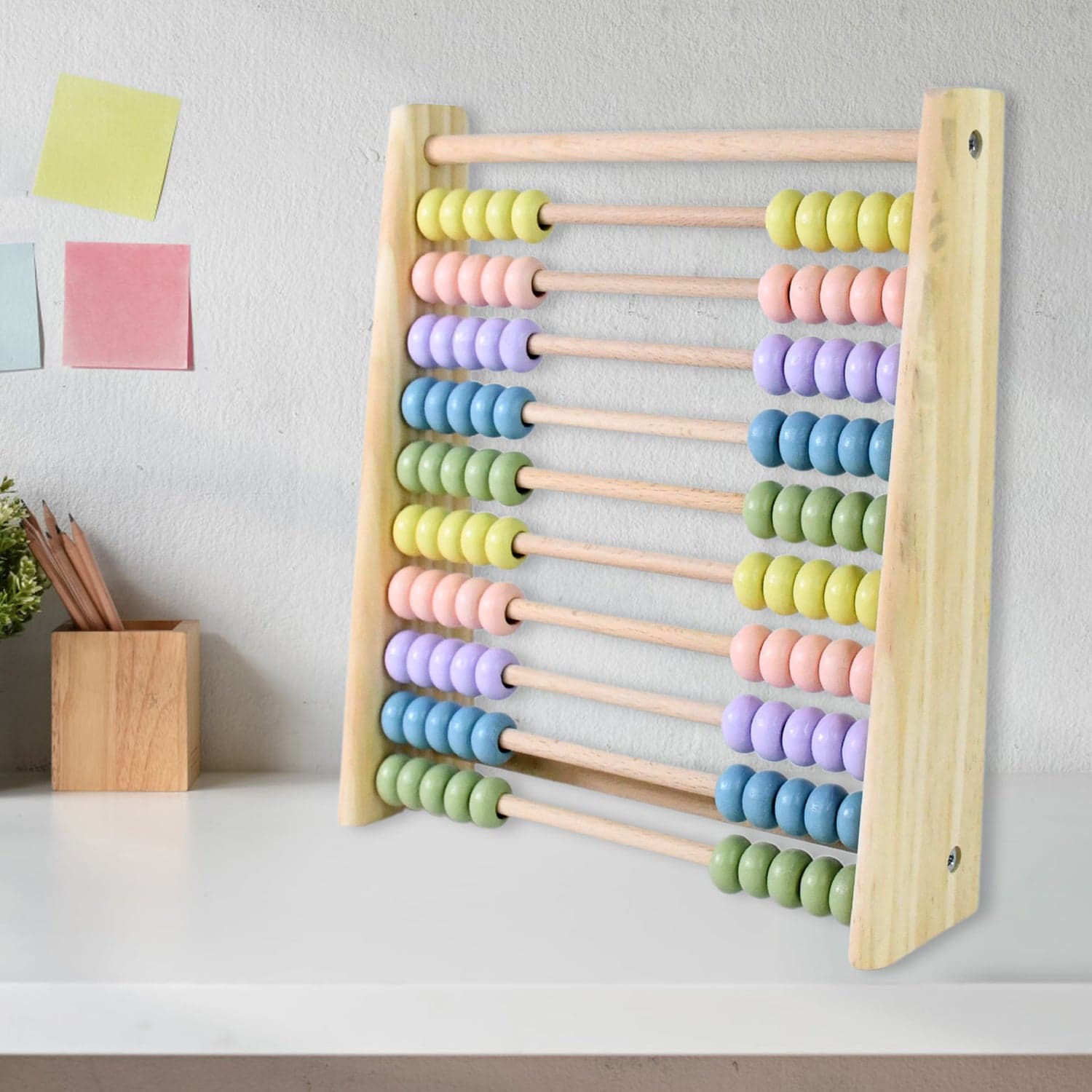 Wooden Counting Number Maths Learning Abacus Toy (1 Pc) thumbnail 1