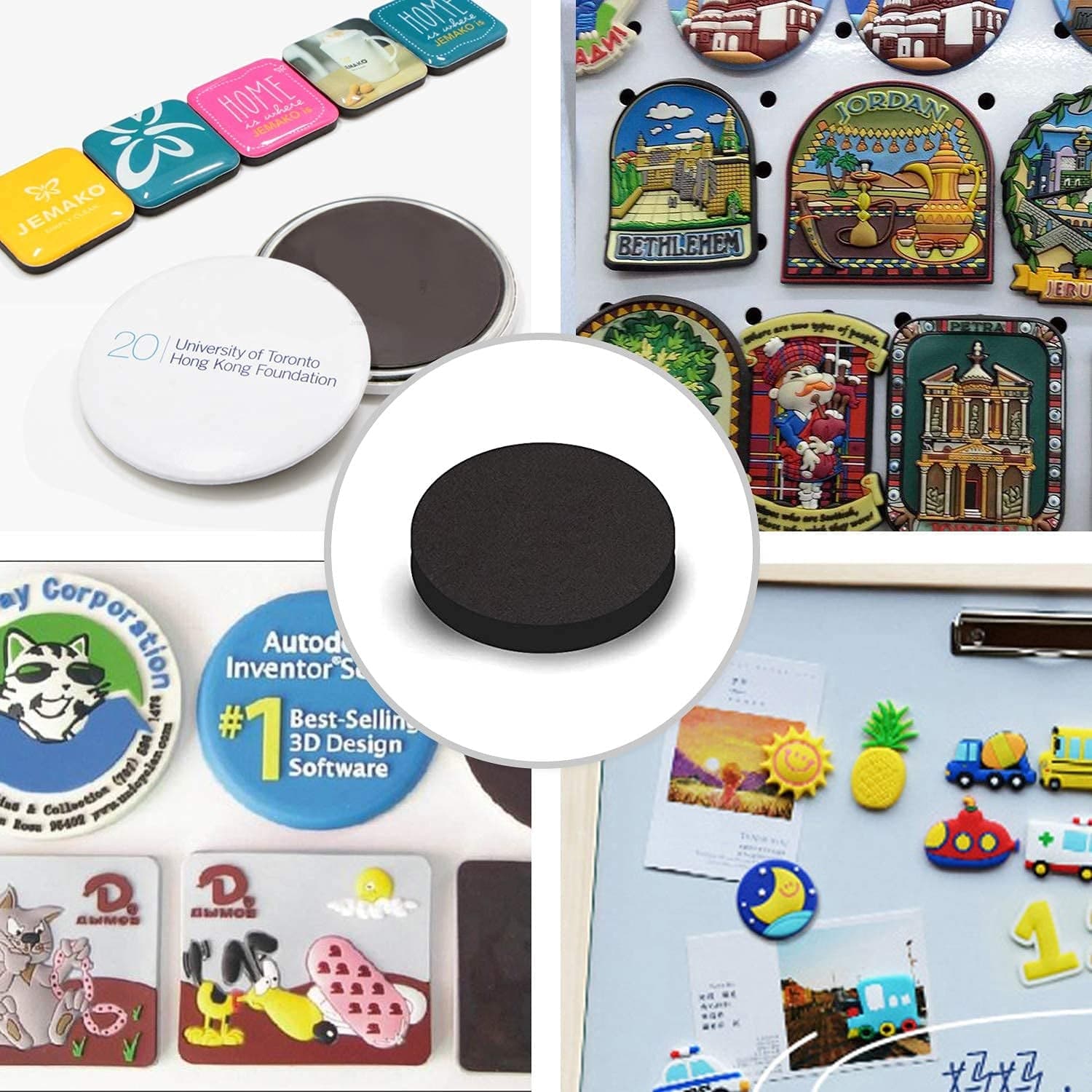 Magnets with Adhesive Backing Magnetic Tape Magnet Strips (18 Pcs Set) thumbnail 6