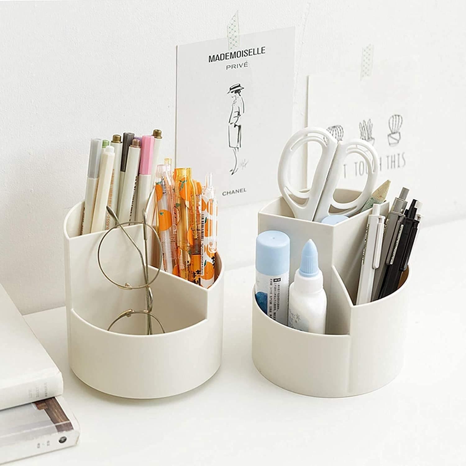 Plastic Rotatable Pen Holder, Pencil Marker Holder (1 Pc) thumbnail 8