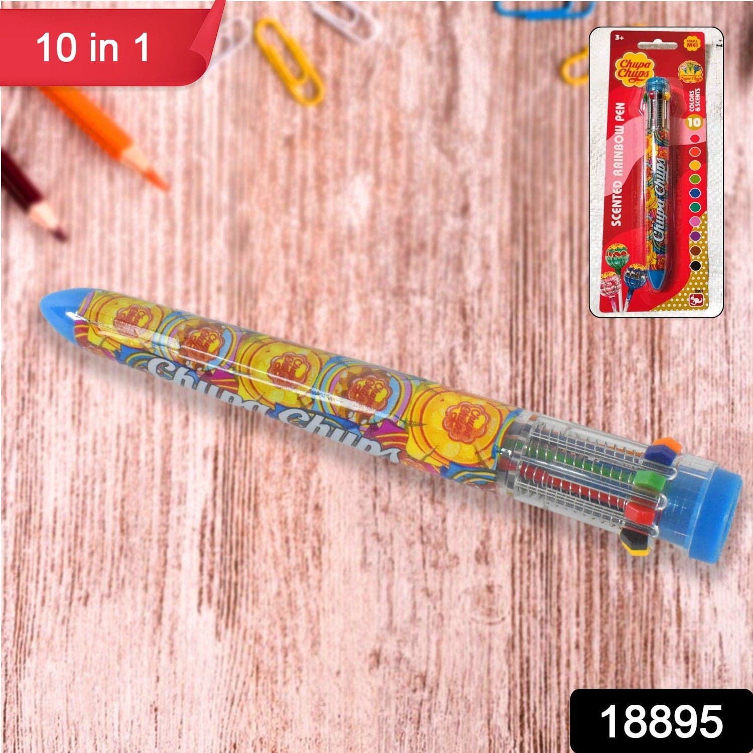Kids 10-in-1 Colour Pens Ballpoint Pen Set for Kids (1 Pc) thumbnail 2