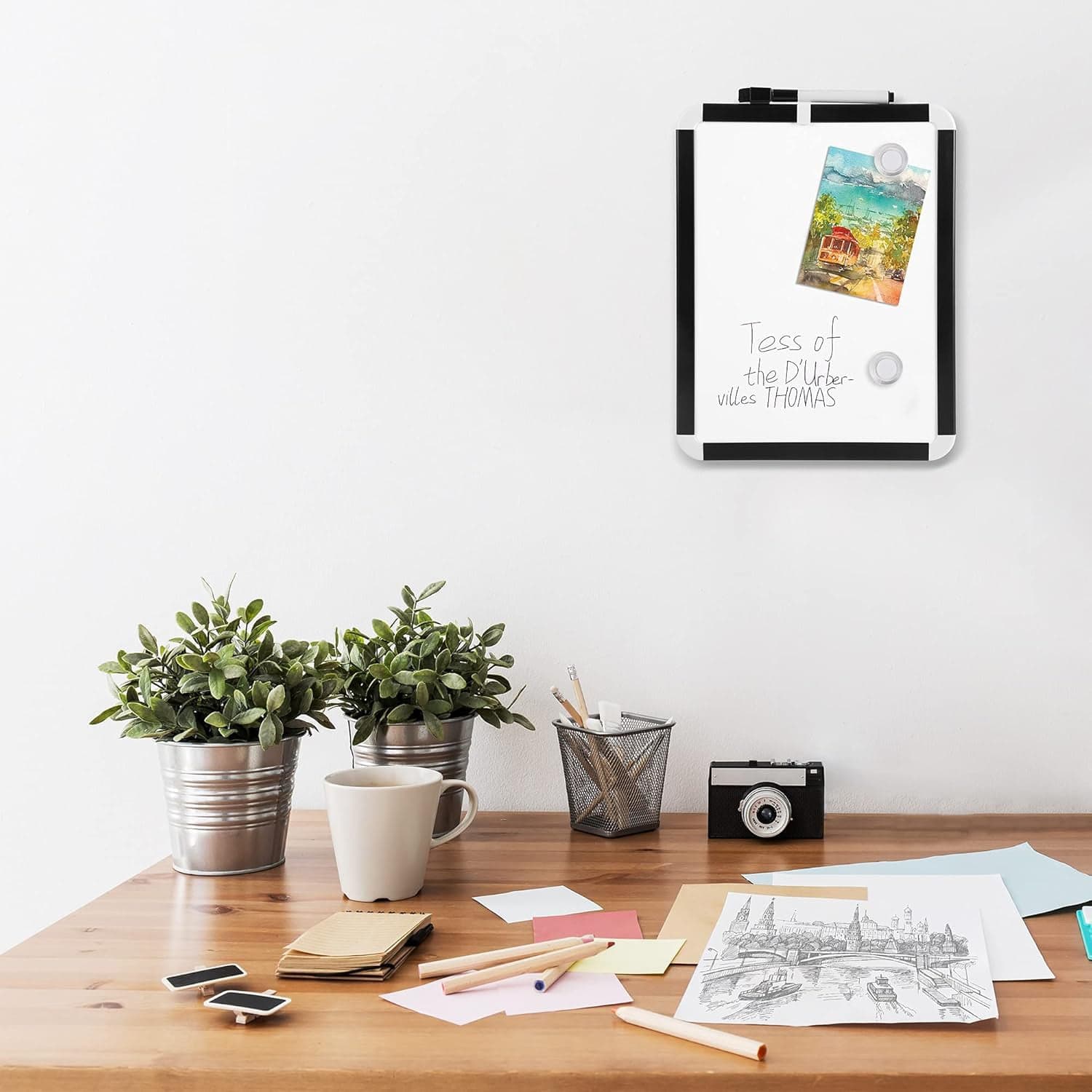 Magnetic White Board, Small Dry-Erase Board (21.6—28 Cm / 1 Set) thumbnail 7