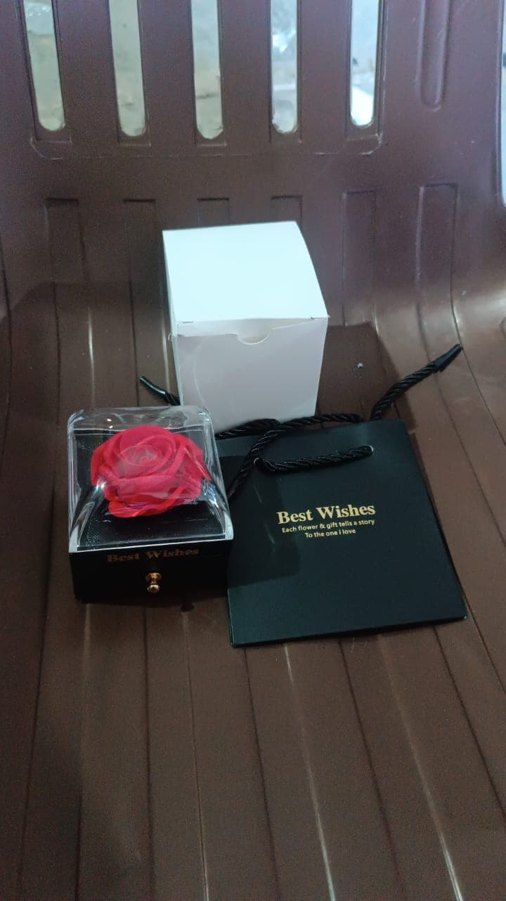 Preserved Eternal Rose Flower Gift Box Drawer (1 Pc) thumbnail 7