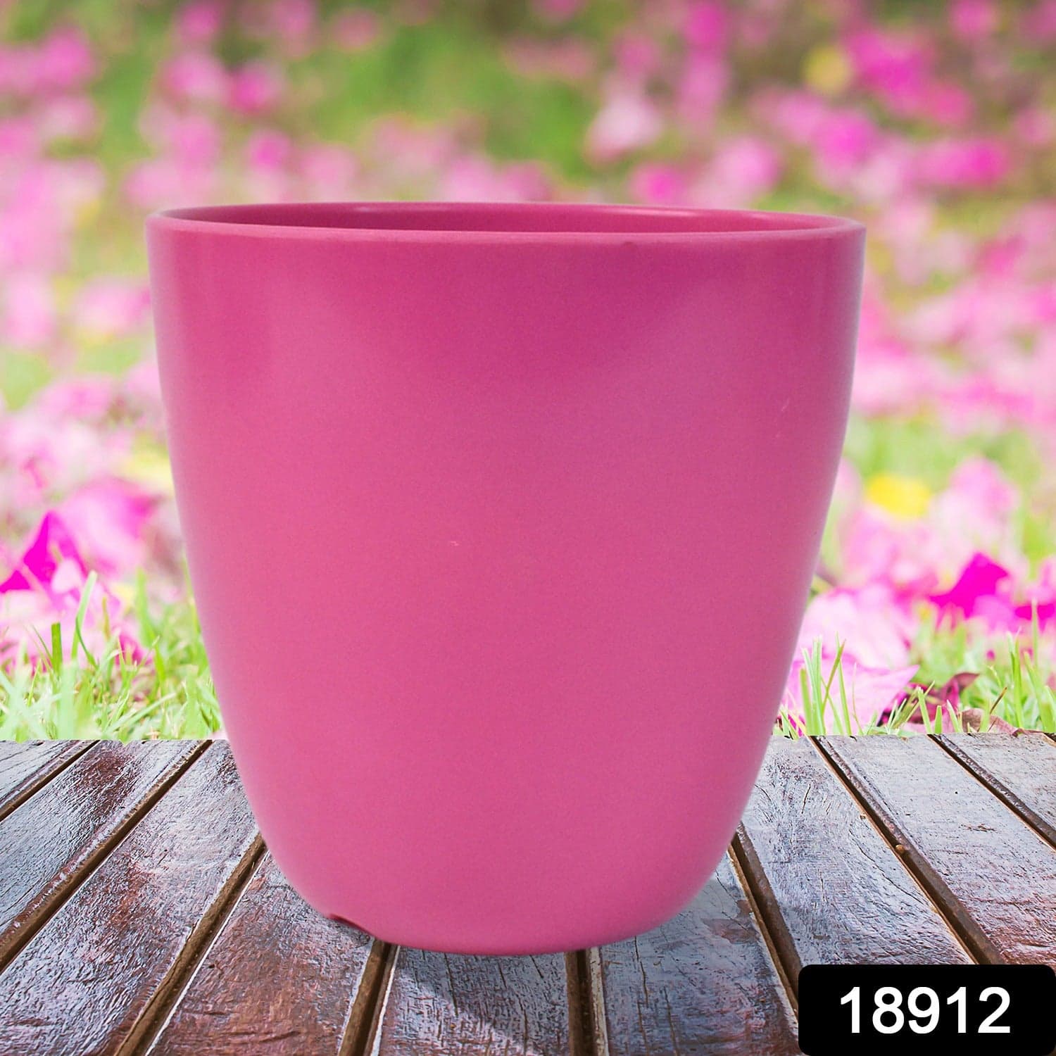 Plastic Flower Valencia (Pot) Home and Outdoor (1 Pc/Mix Colour) thumbnail 2