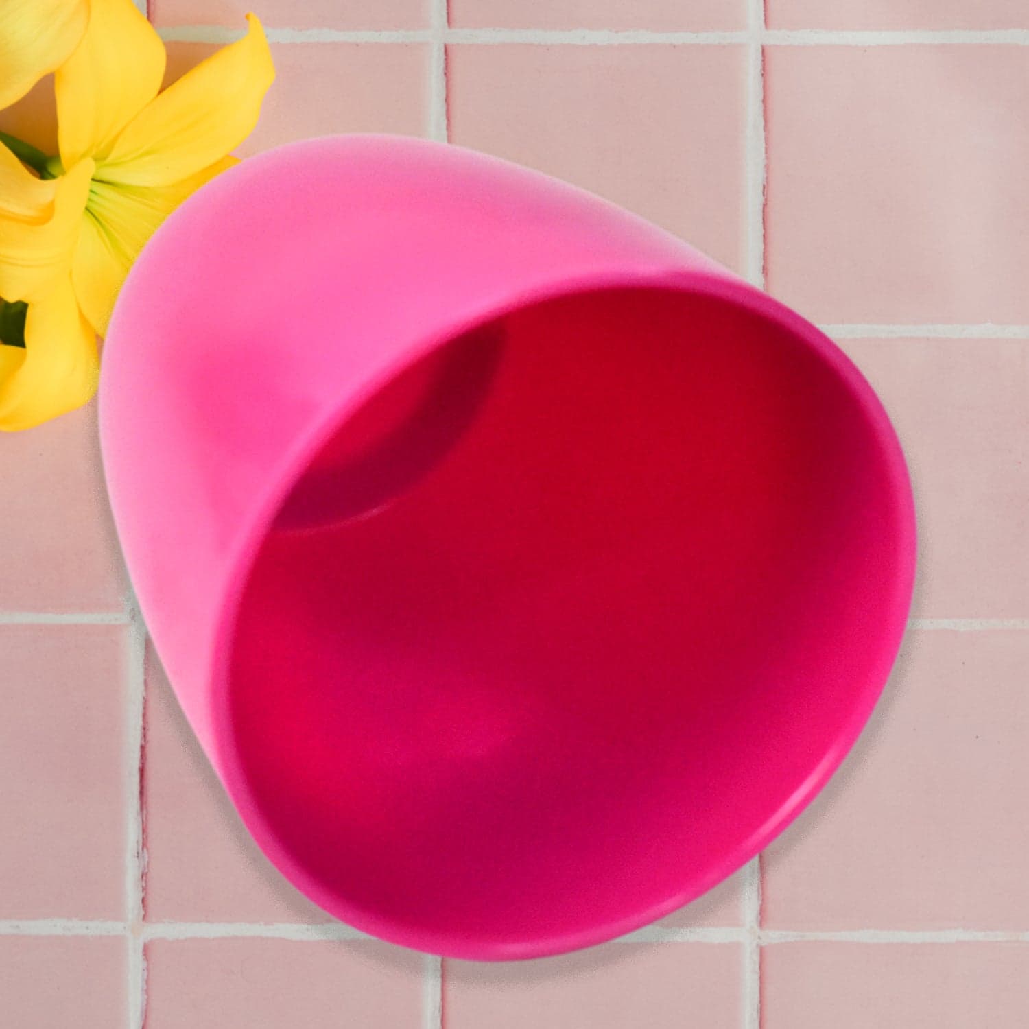 Plastic Flower Valencia (Pot) Home and Outdoor (1 Pc/Mix Colour) thumbnail 6