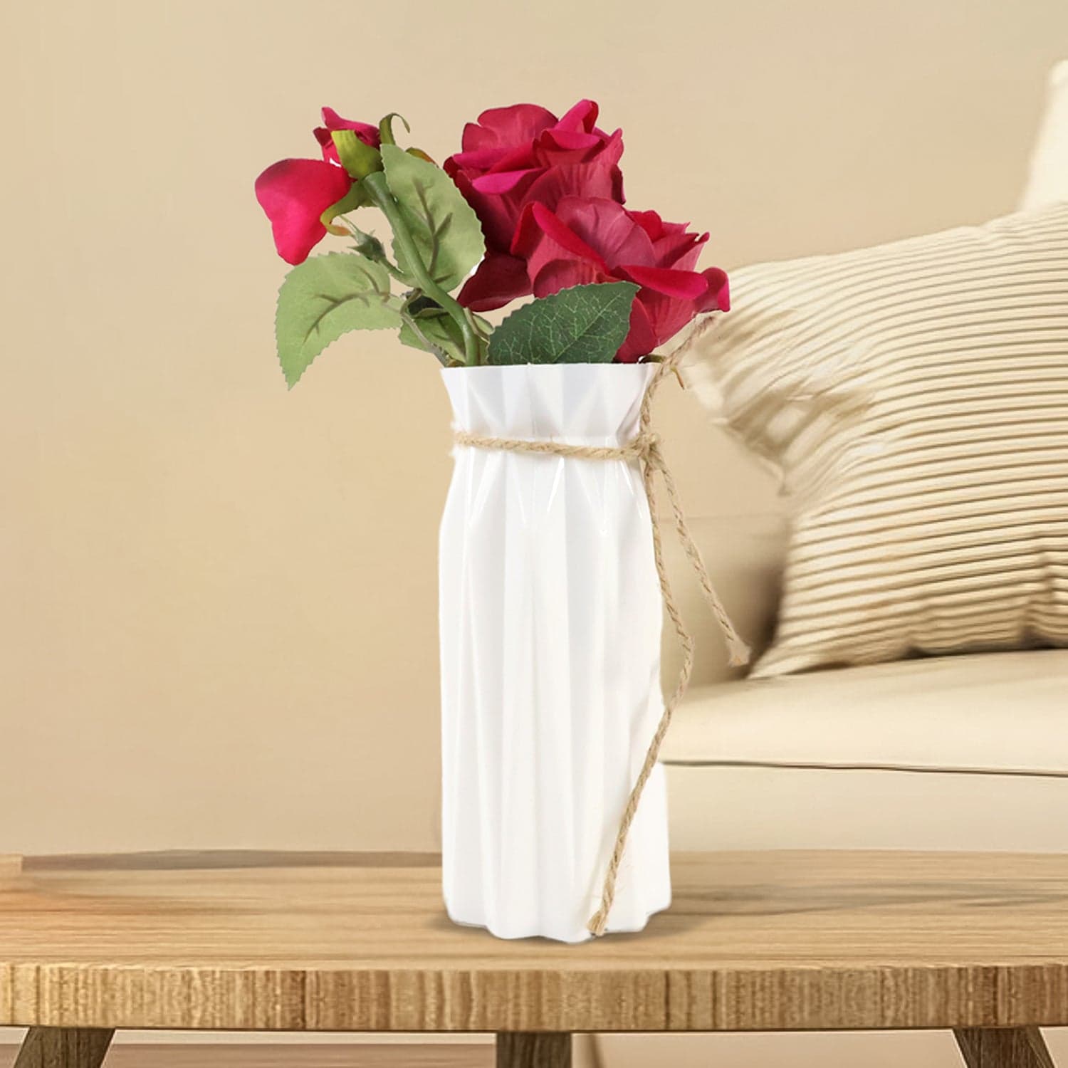 Plastic Vase / Pot - Elegant Design-Ideal Gift for Friends and Family (1 Pc) thumbnail 6