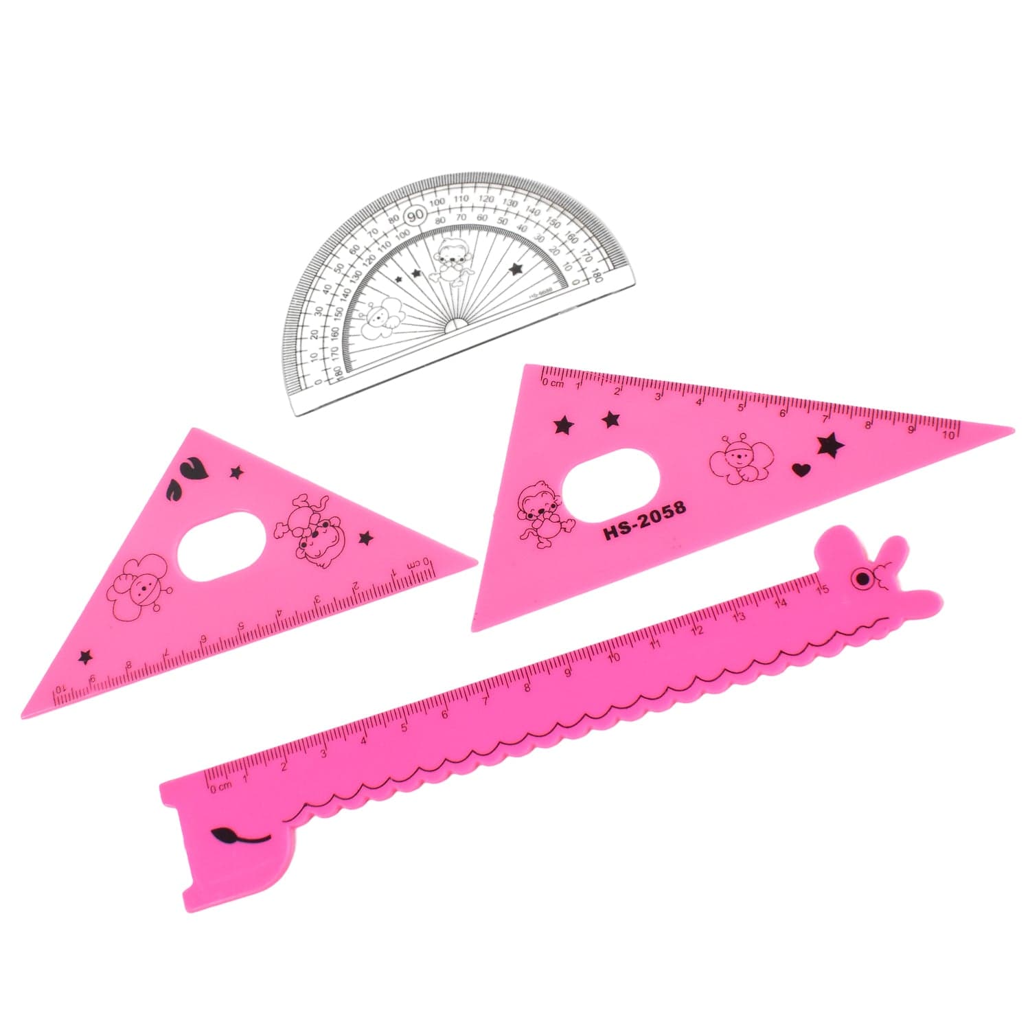 Cute Cartoon Giraffe Ruler / Scale Meter Ruler / Triangle Ruler (4 Pc Set) thumbnail 5