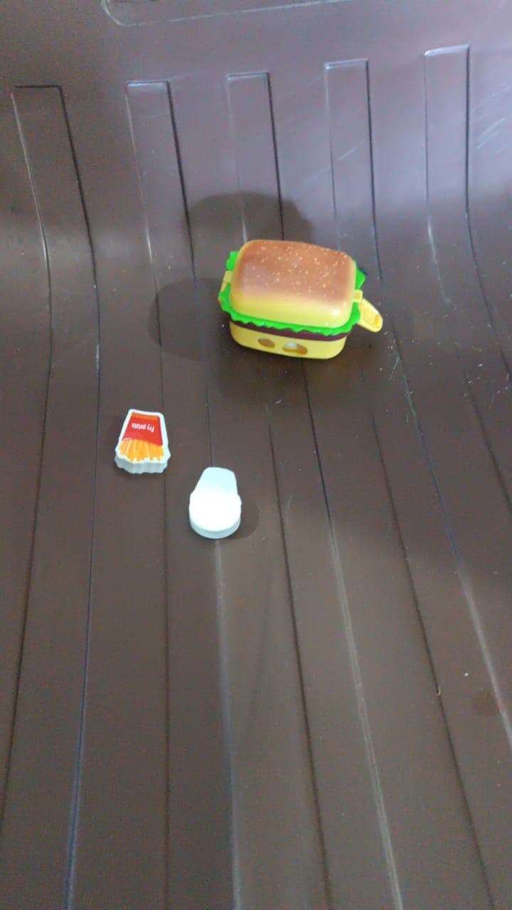 Plastic Burger Shape Small Size Double Hole Sharpener With Eraser (1 Set) thumbnail 8