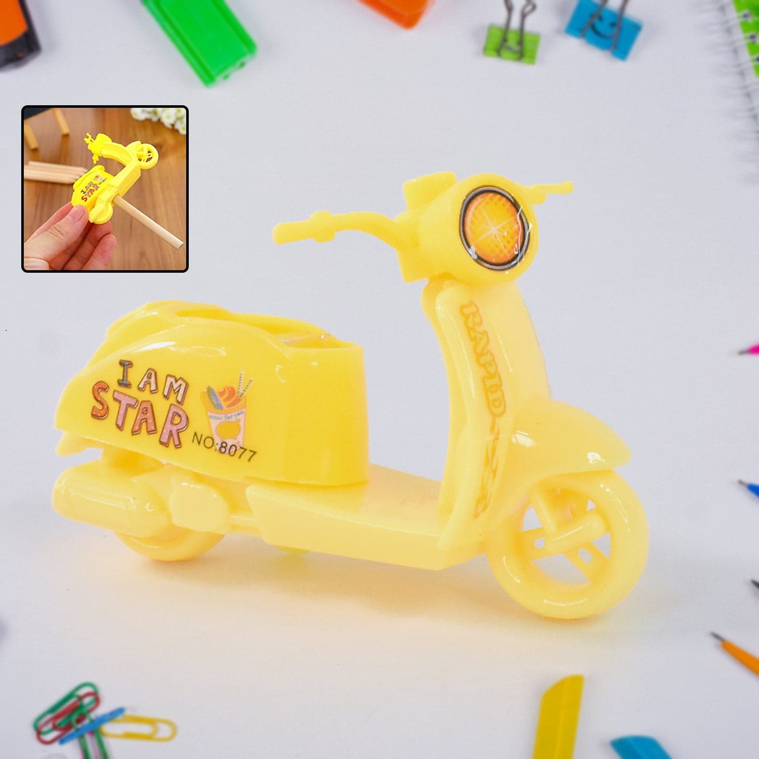 Bike Shaped Pencil Sharpener of Unique and Fun Stationery Accessory thumbnail 6