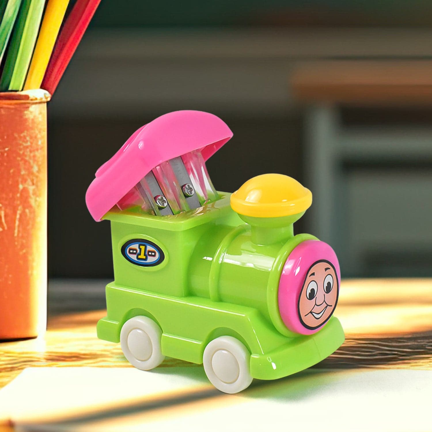 Train Double Hole Pencil Sharpener (1 Pc) thumbnail 3