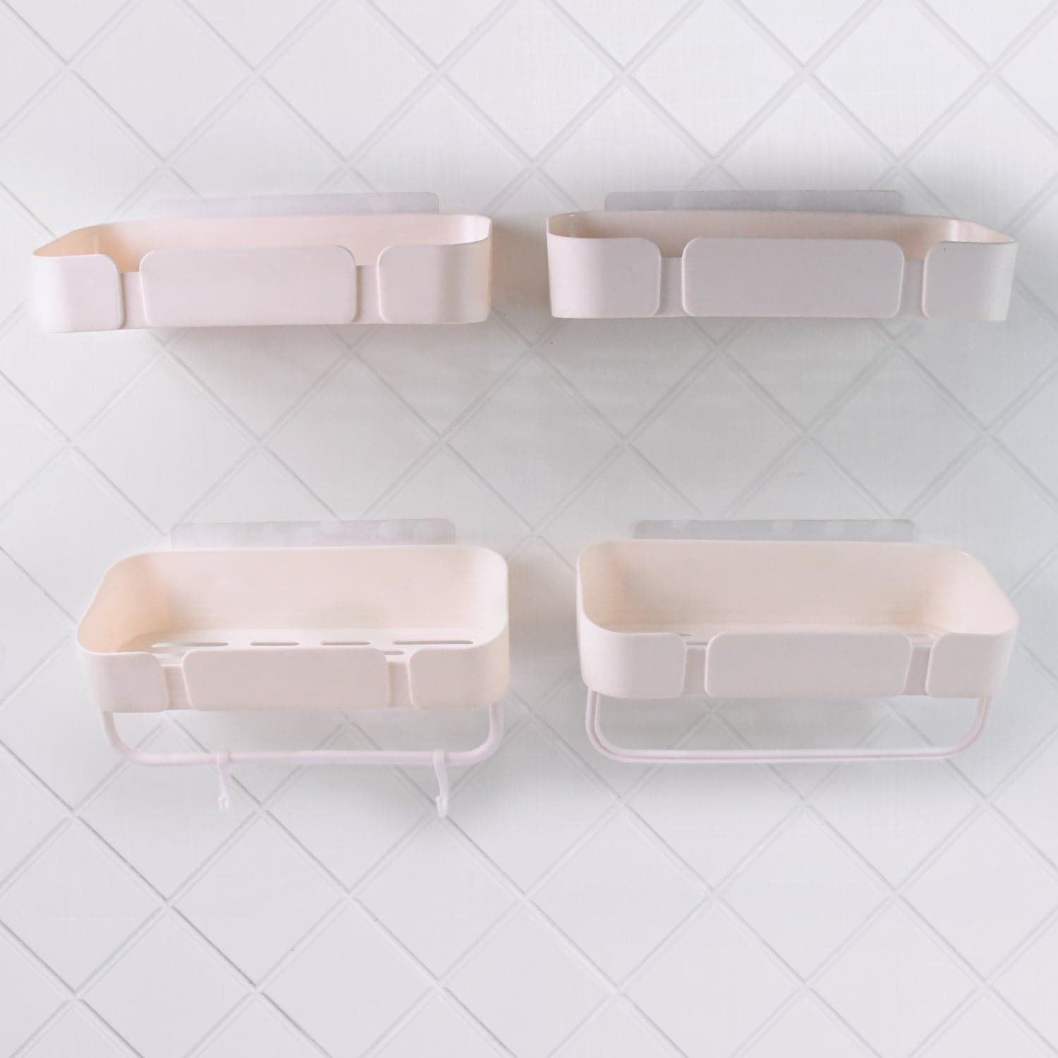 Multipurpose Kitchen Bathroom Wall Corner Shelf Rack (4 Pcs Set) thumbnail 6