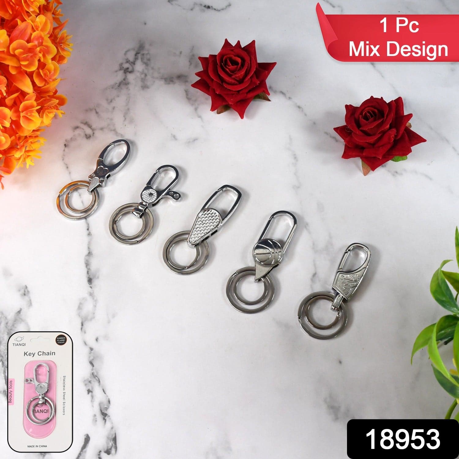 Heavy Duty Key Holder, Keychain, Key chain (1 Pc / Mix Design) thumbnail 2