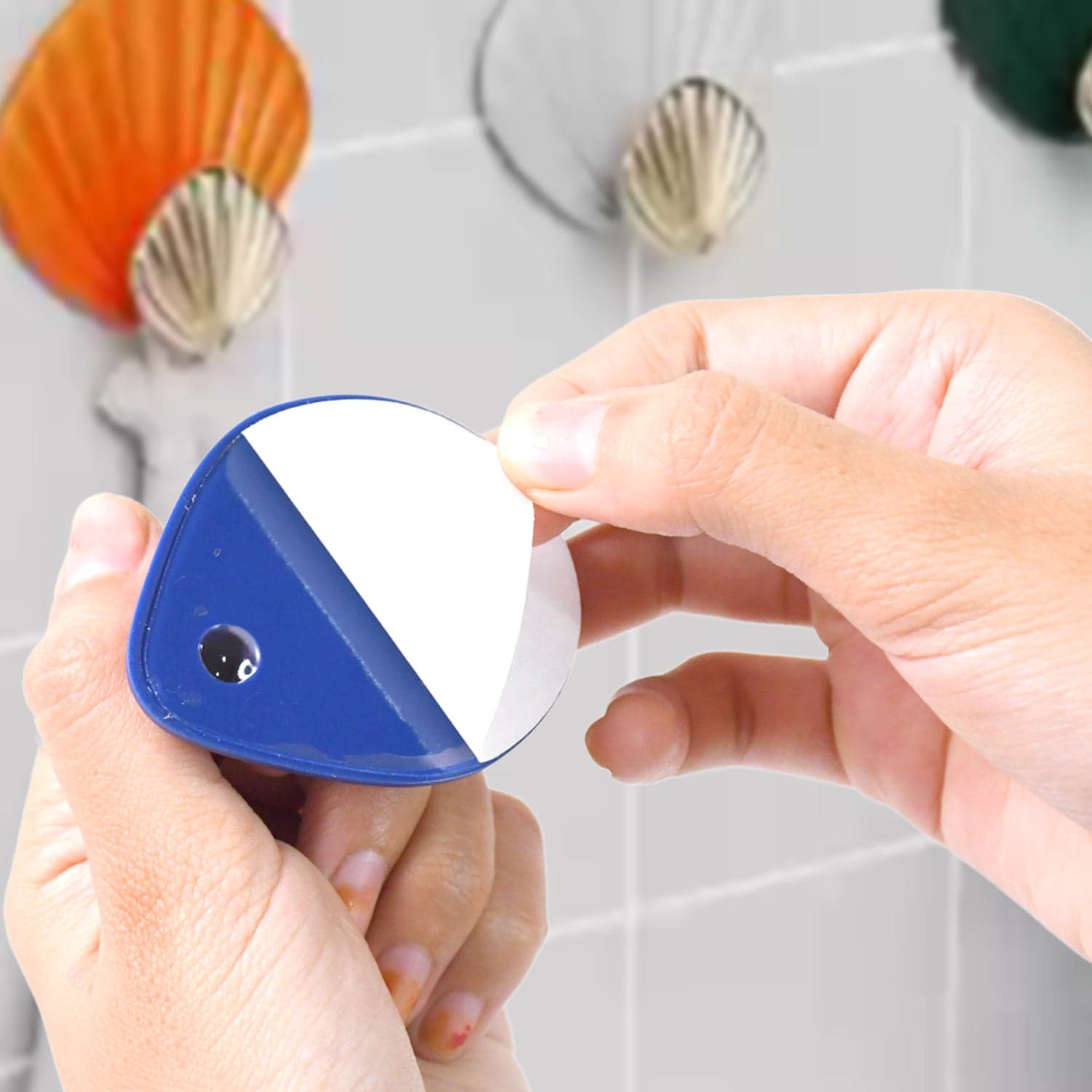 Self Adhesive Wall Hooks Waterproof Adhesive Sticky Stylish Hooks (4 Pc) thumbnail 3